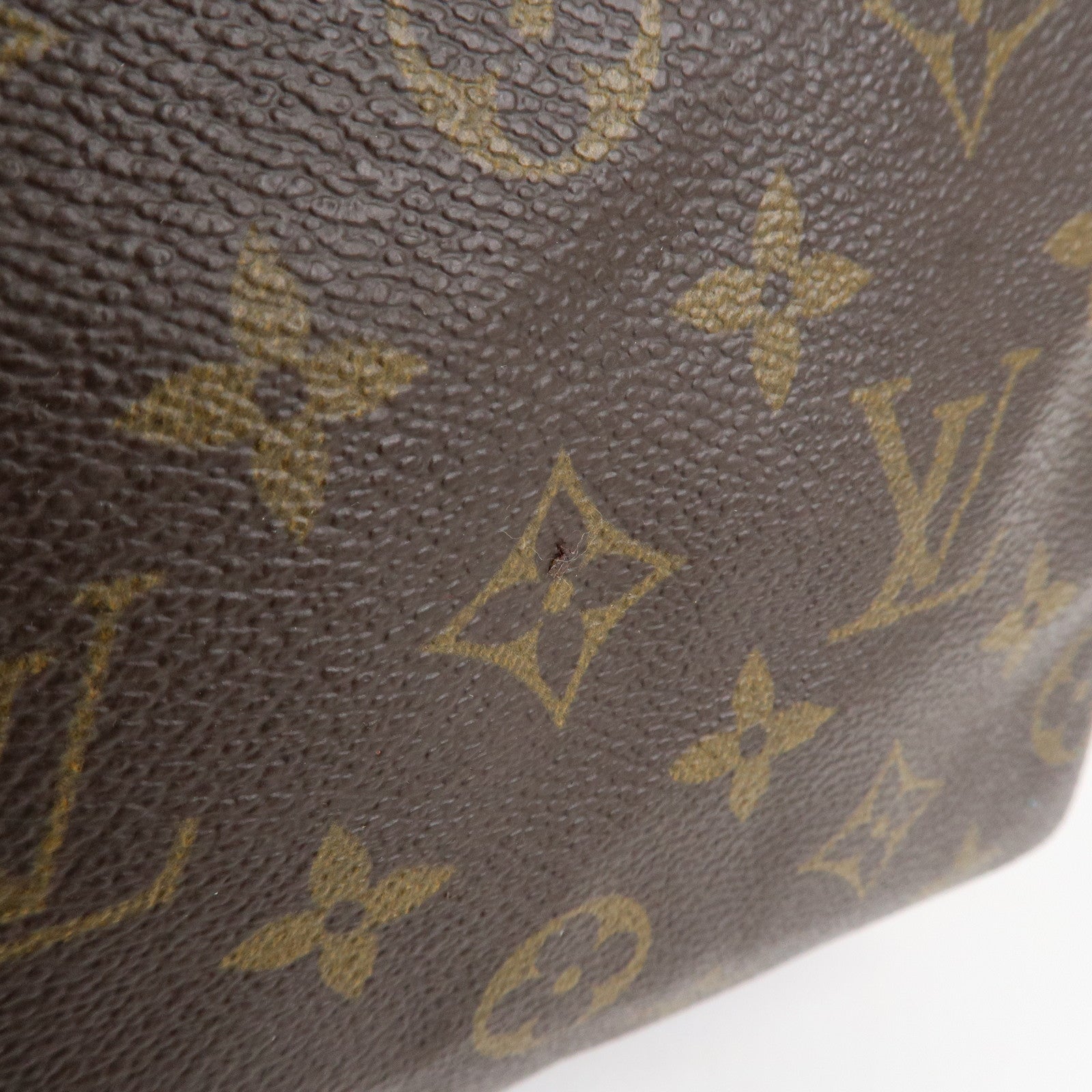 Louis Vuitton Monogram Canvas Leather Speedy 25 Boston Bag M41528