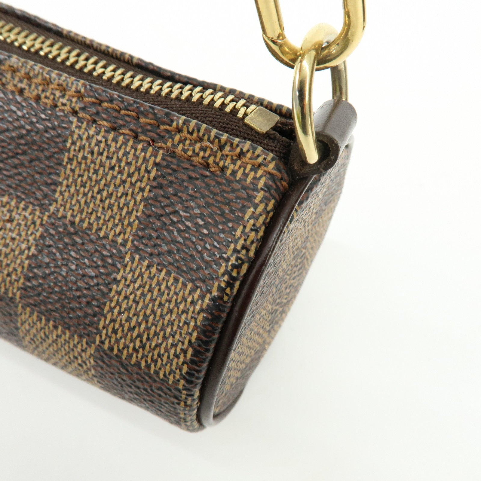 Louis Vuitton Damier Ebene Mini Pouch for Papillon Bag Brown