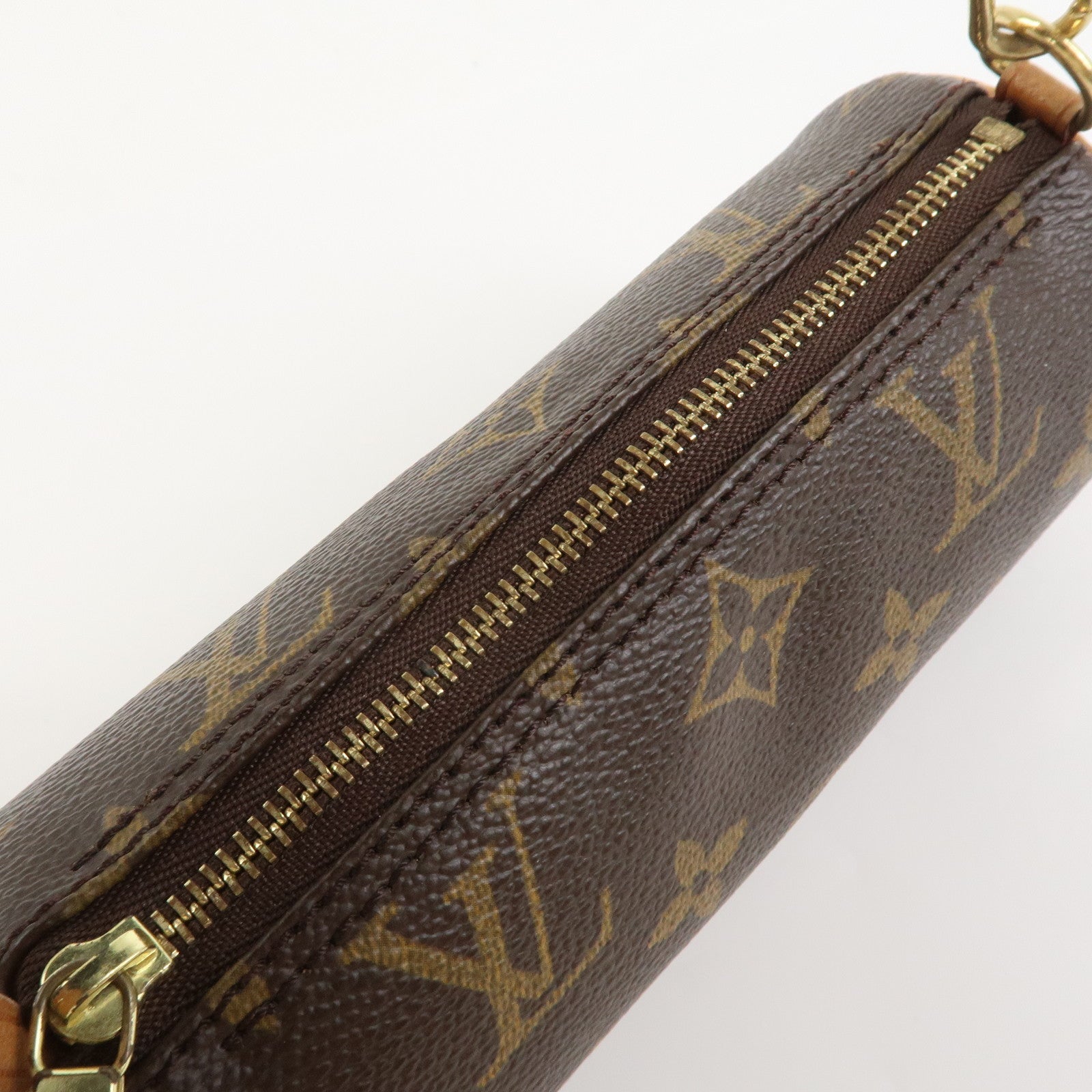 Louis Vuitton Monogram Mini Pouch for Papillon Bag Brown