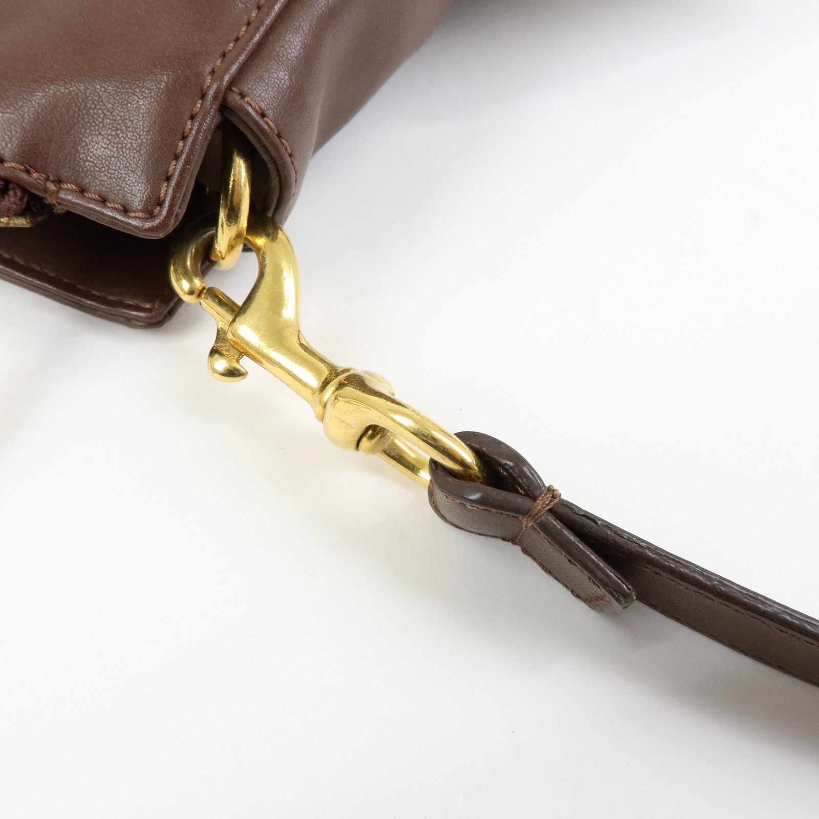 Chloe Eden Leather Shoulder Bag Crossbody Bag Brown
