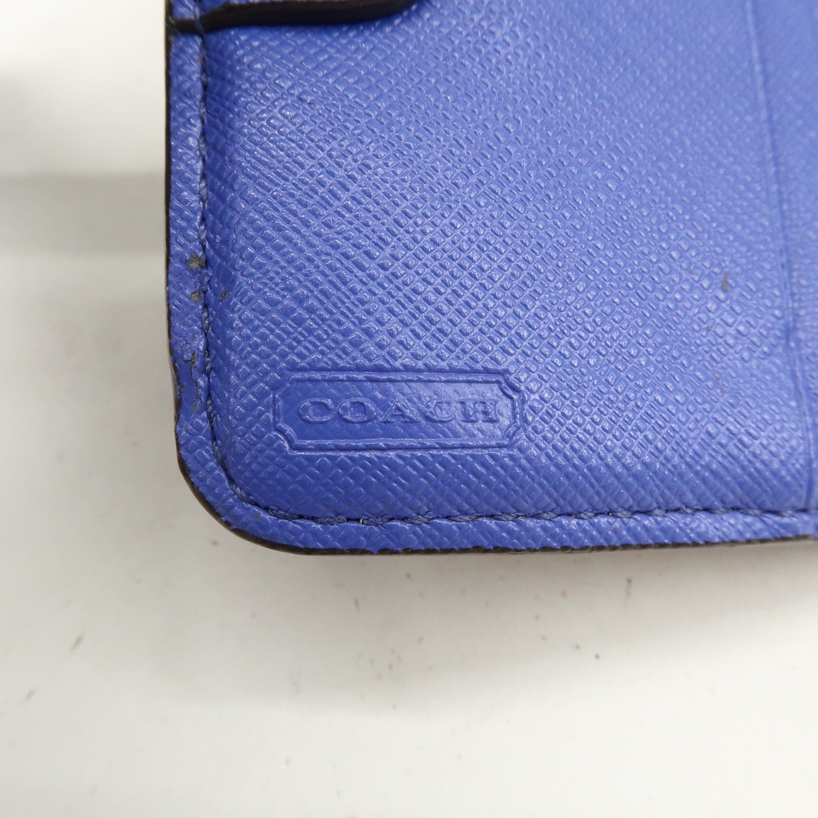 COACH Set of 5 Signature PVC Leather Compact Wallets Brown Red