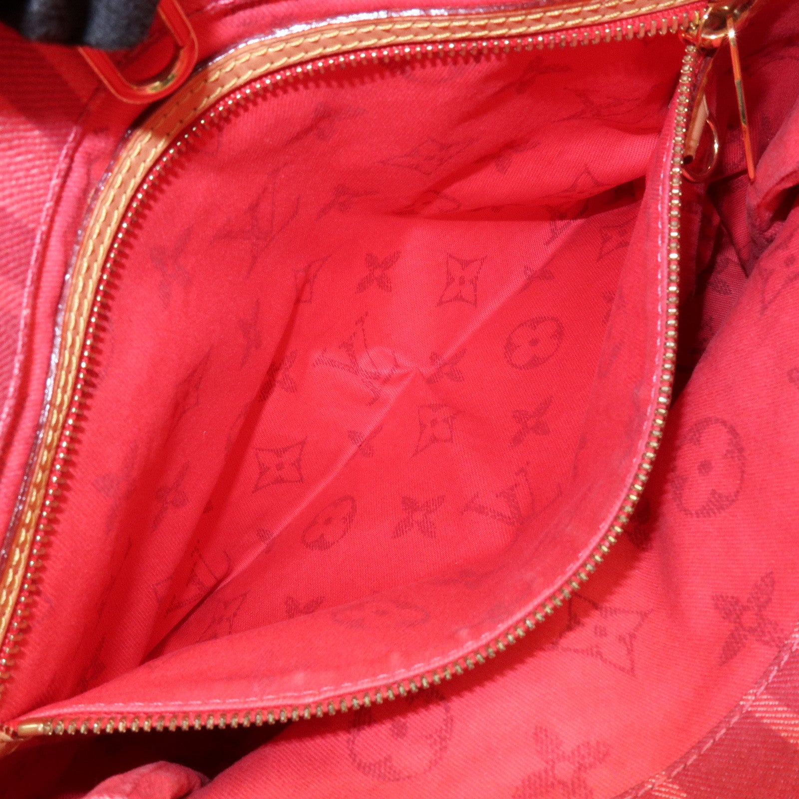 Louis Vuitton Plan Soleil Cabas PM Tote Bag Rouge Grenadine M94146