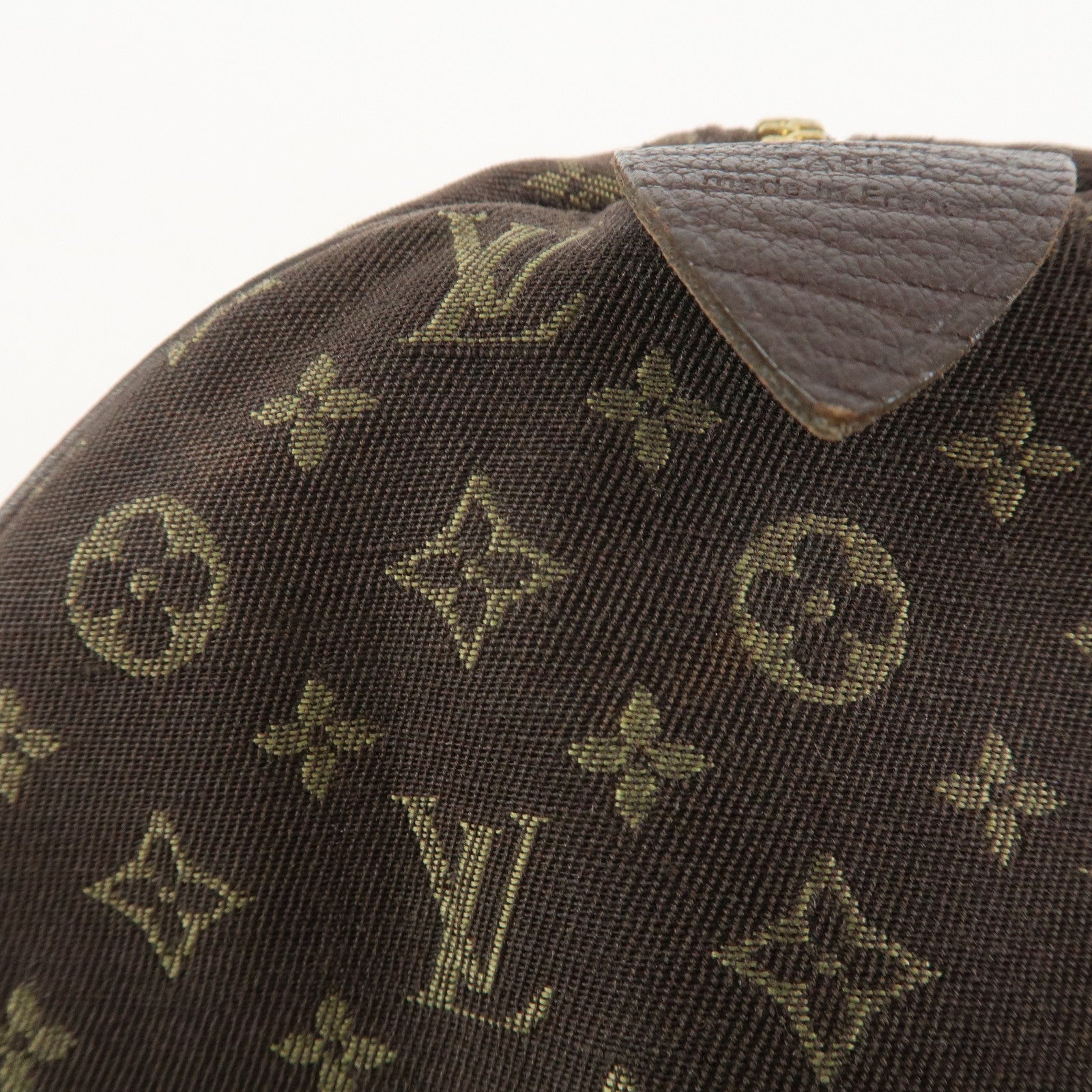Louis Vuitton Monogram Mini Lin Speedy 30 Boston Bag Ebene M95224