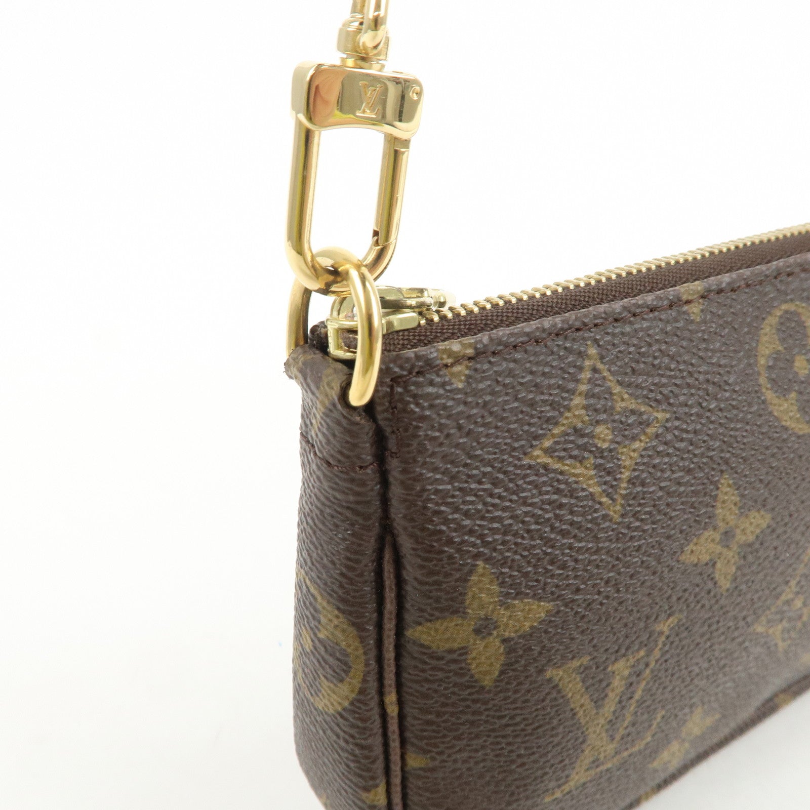 Louis Vuitton Monogram Mini Pochette Accessoires Hand Bag M58009