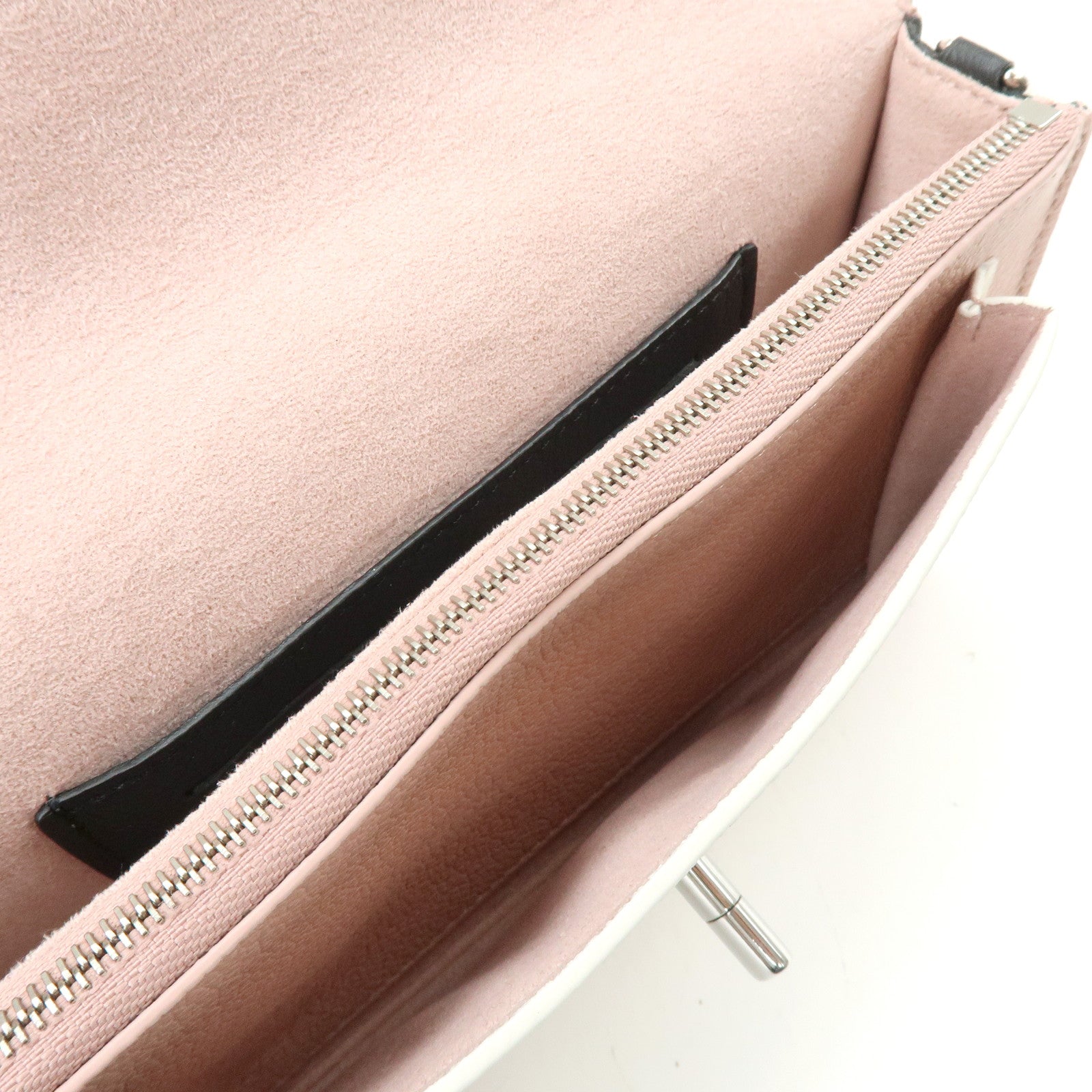 Louis Vuitton Pochette Lockme Leather Chain Shoulder Bag M63980