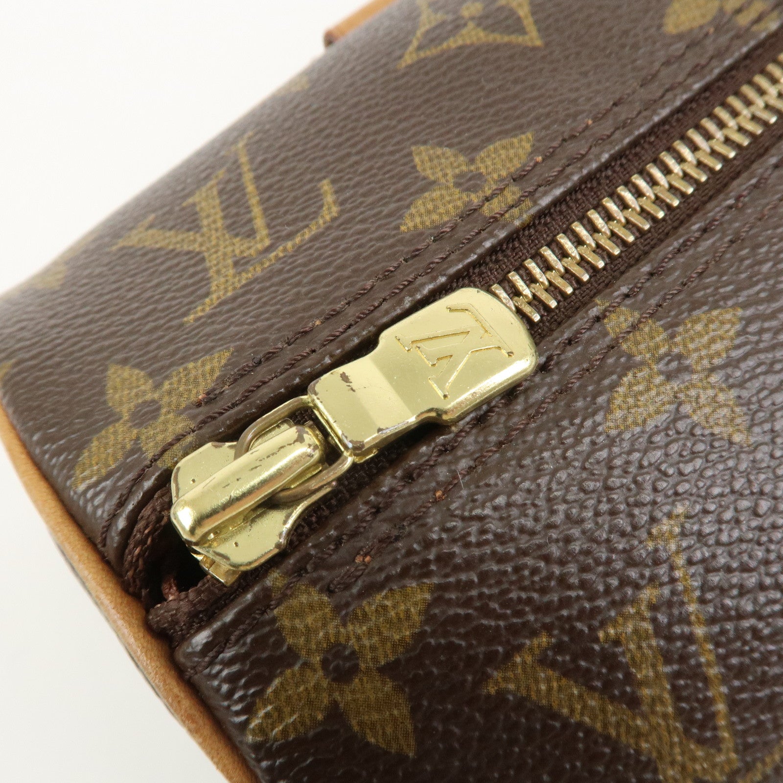 Louis Vuitton Monogram Papillon 30 Hand Bag Brown M51385