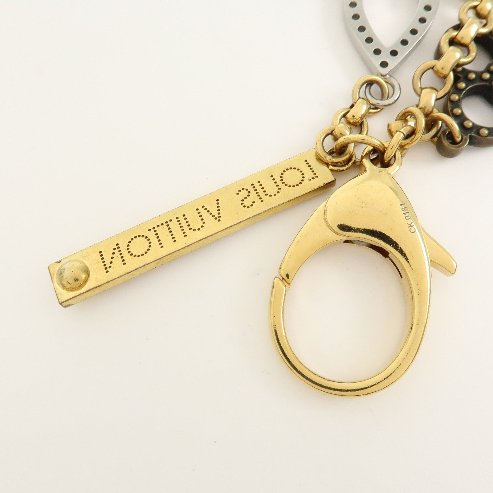 Louis Vuitton Bijoux Sac Tapage Metal Bag Charm Gold Silver M65090