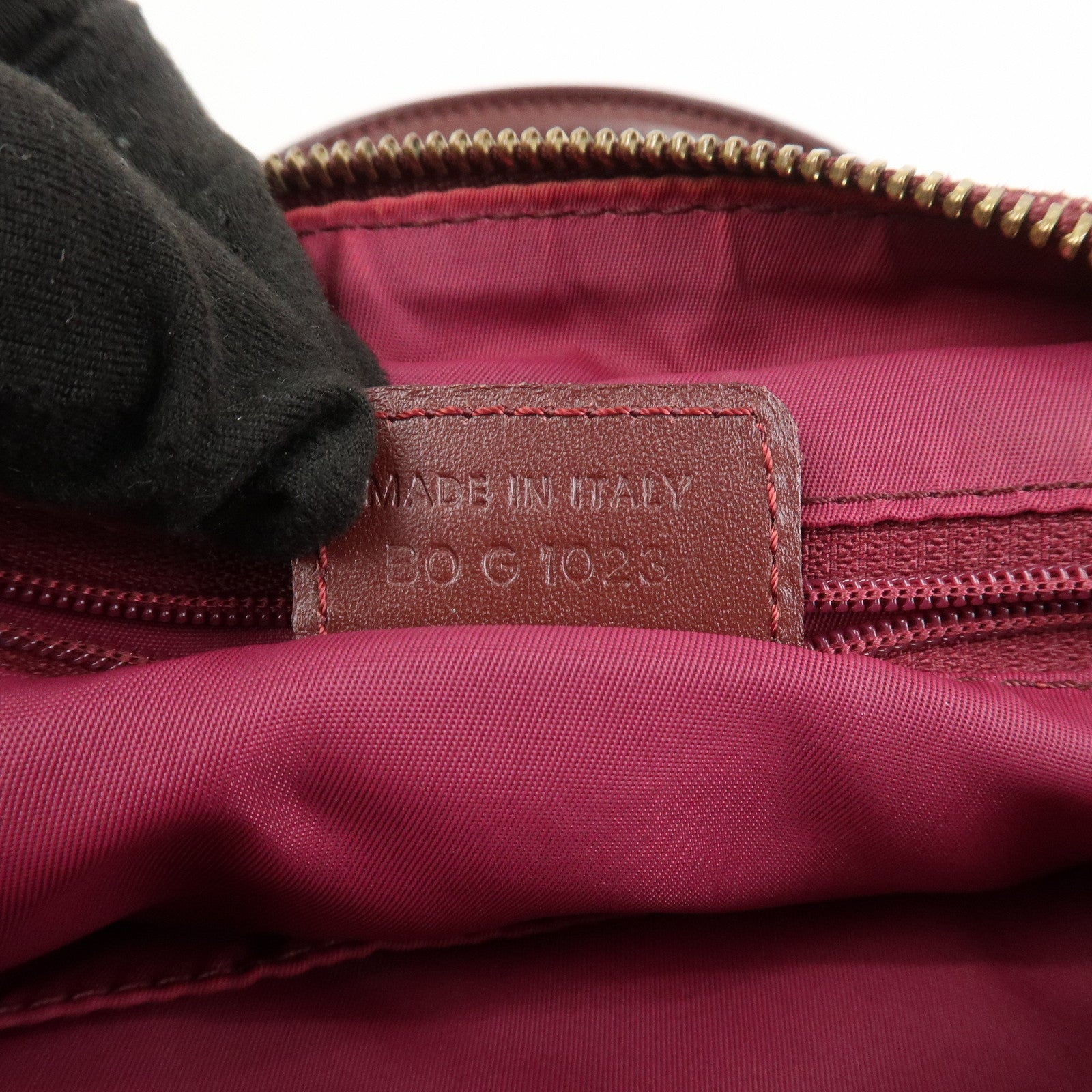 Christian Dior Trotter Jacguard Canvas Leather Boston Hand Bag Red