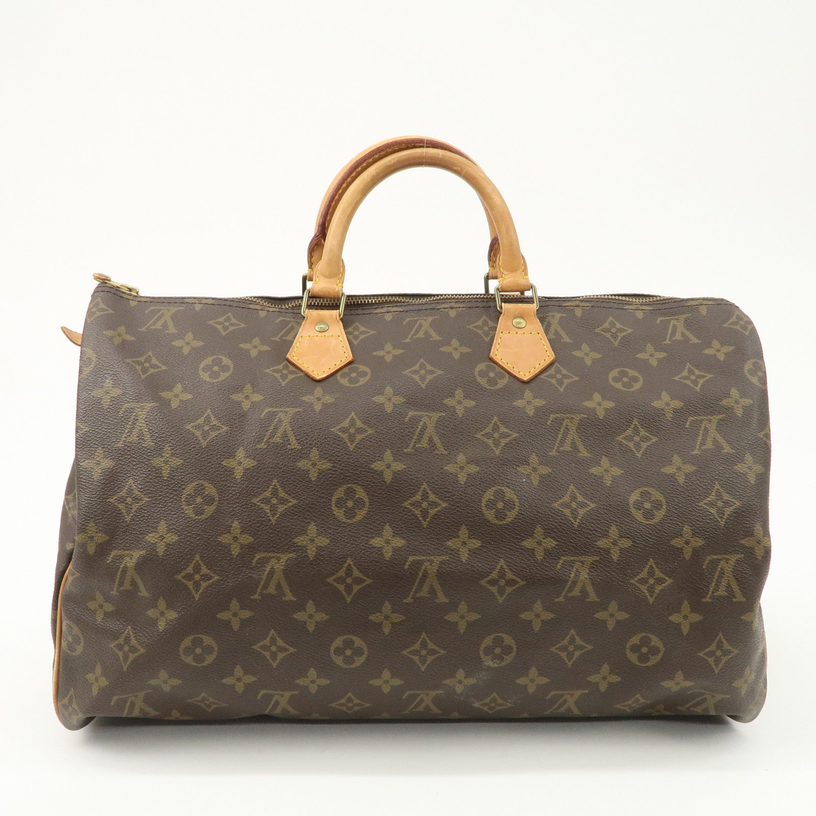 Louis Vuitton Monogram Speedy 40 Hand Bag Boston Bag M41522 Used
