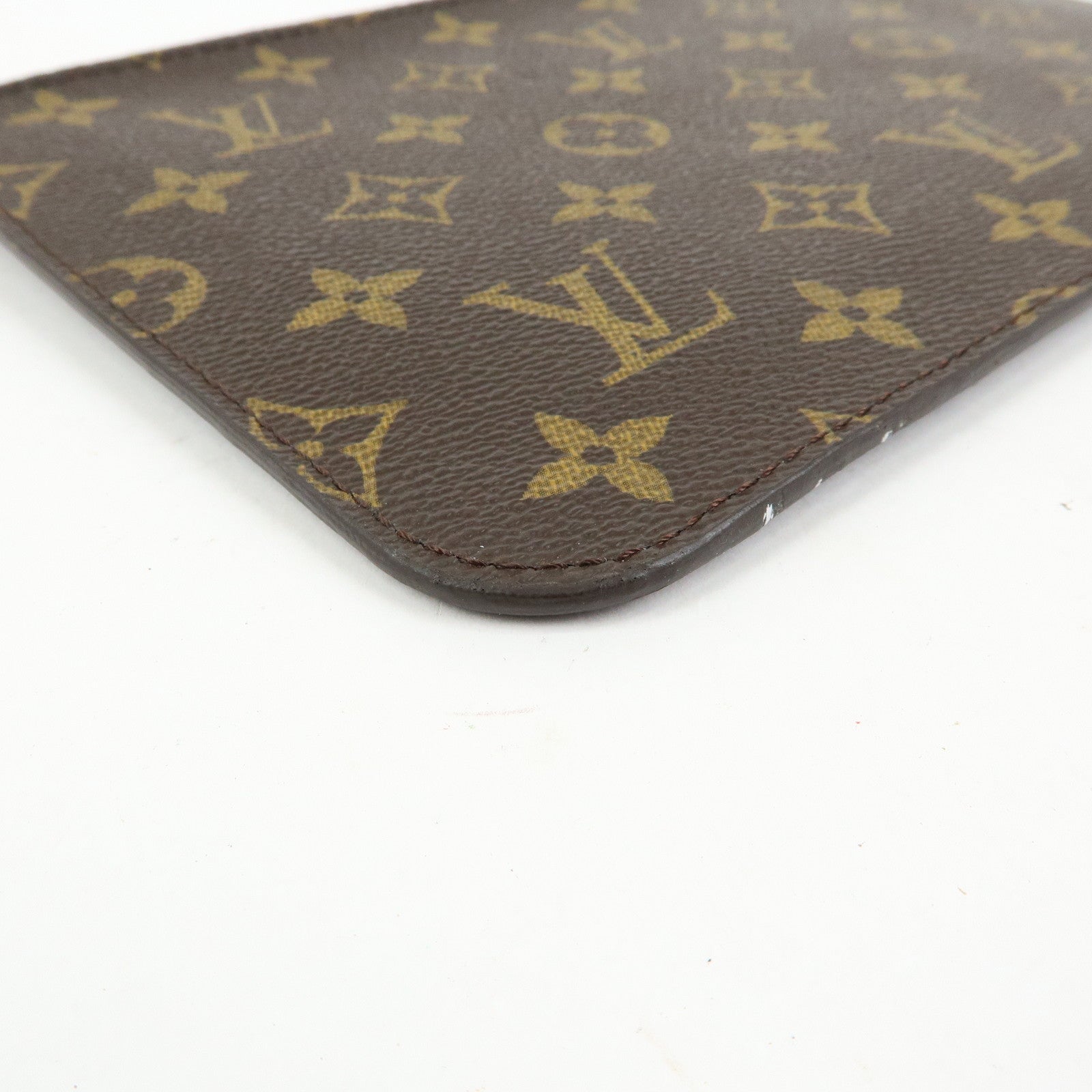 Louis Vuitton Monogram Pouch for Neverfull MM Tote Bag Brown
