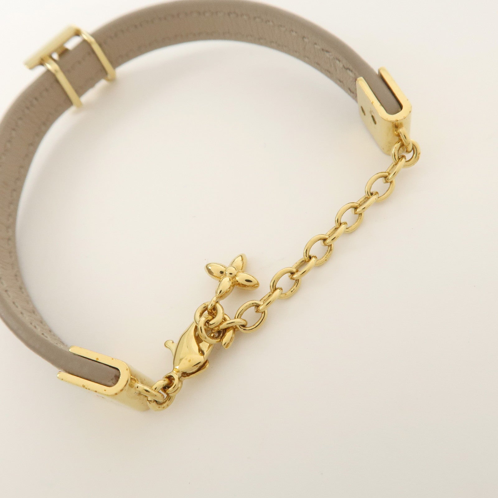 Louis Vuitton Leather Iconic Flower Bracelet Galet M8817