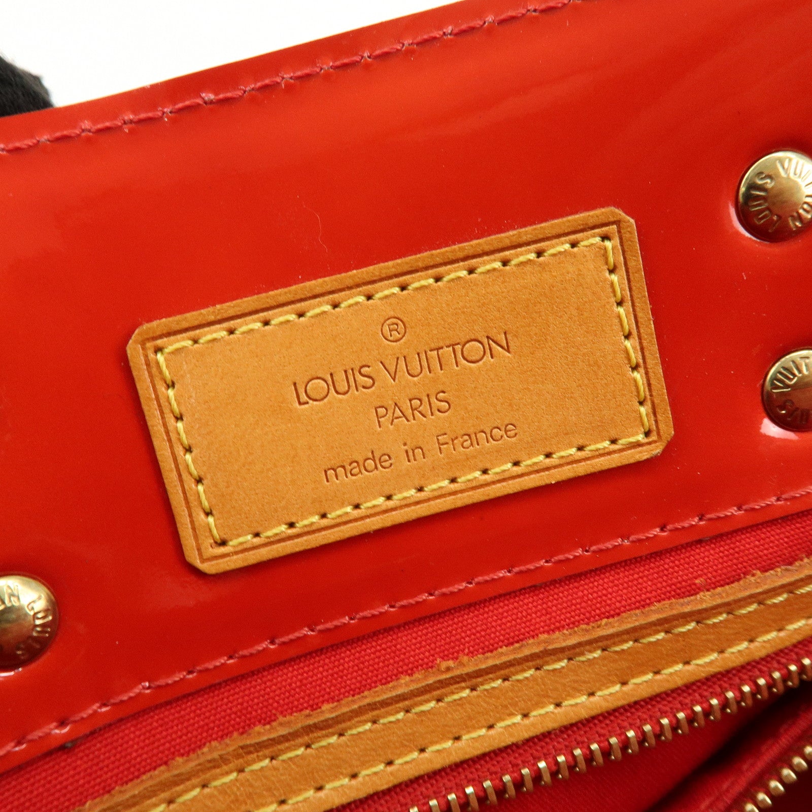 Louis Vuitton Monogram Vernis Lead PM Hand Bag Pomme d'Amour M91990