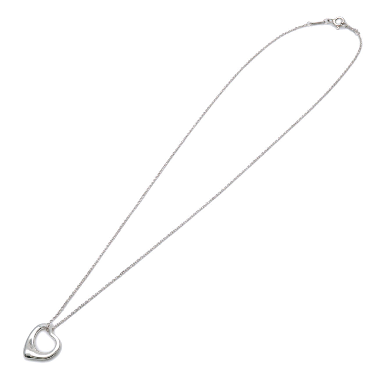 Tiffany & Co Open Heart Necklace 16MM SV925 Silver