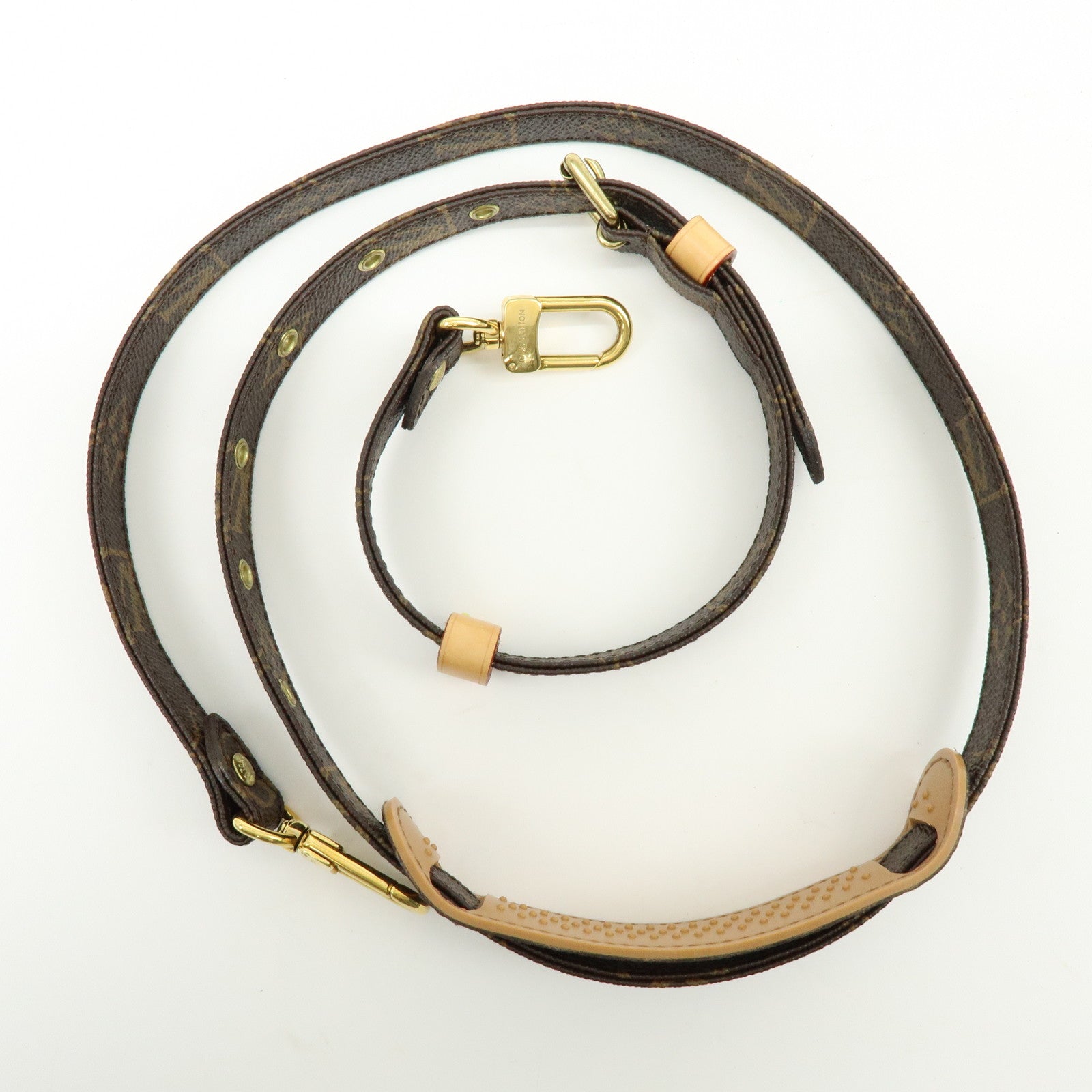 Louis Vuitton Monogram Adjustable Shoulder Strap Brown 120cm J52315