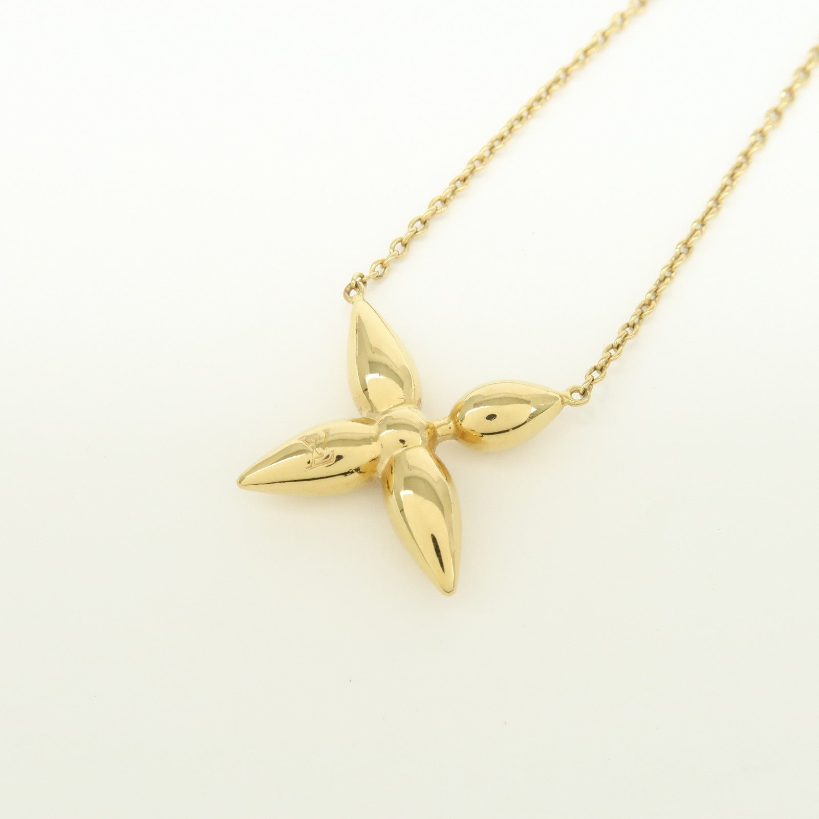 Louis Vuitton Collier Louisette Monogram Flower Necklace M00365