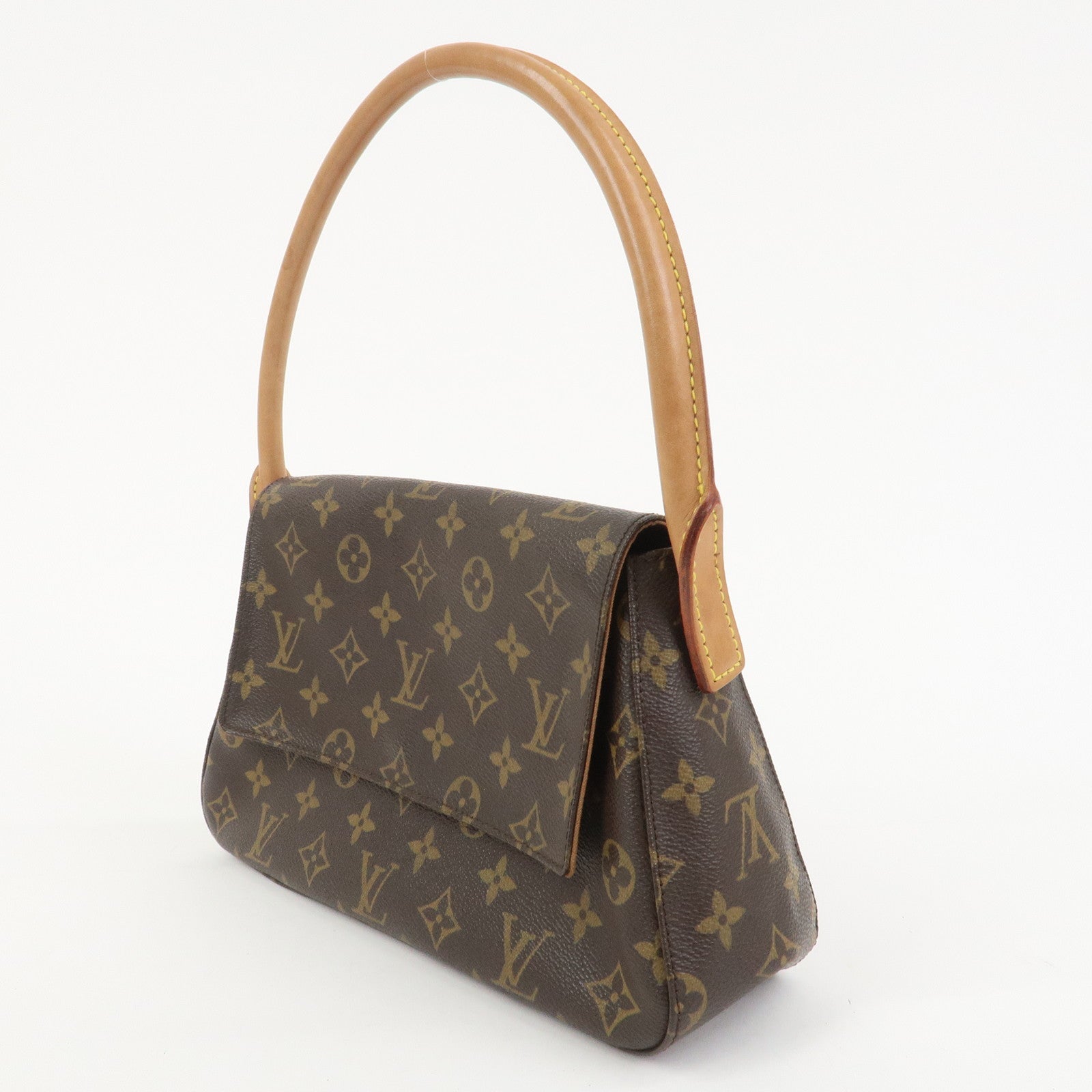 Louis Vuitton Monogram Mini Looping Shoulder Bag Brown M51147