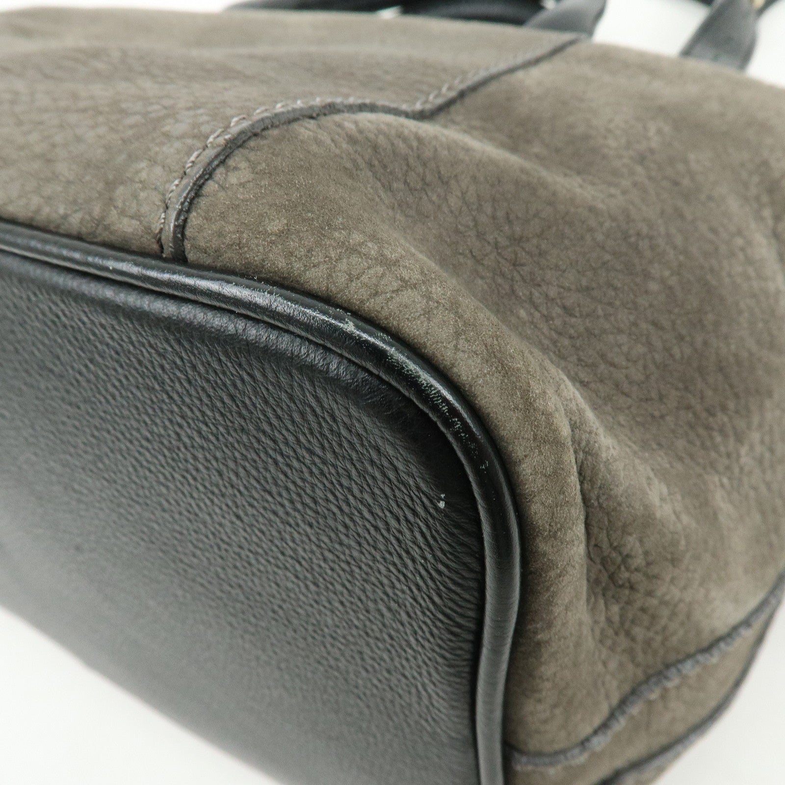 Chloe See By Chloe Suede Leather 2Way Shoulder Bag Hand Bag Gray