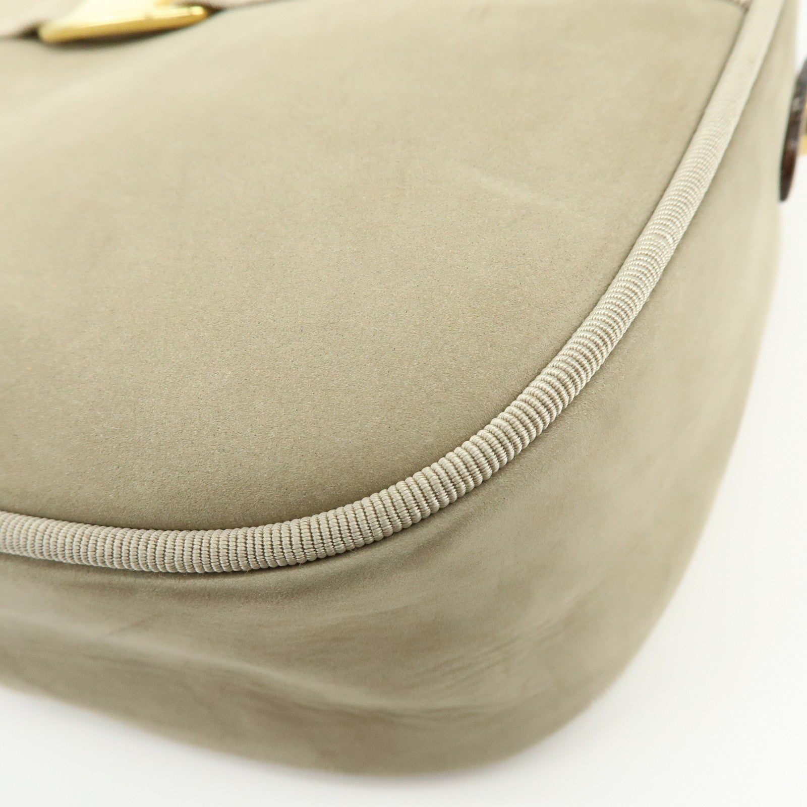 Ferragamo Vara Leather Shoulder Bag Crossbody Bag Greige