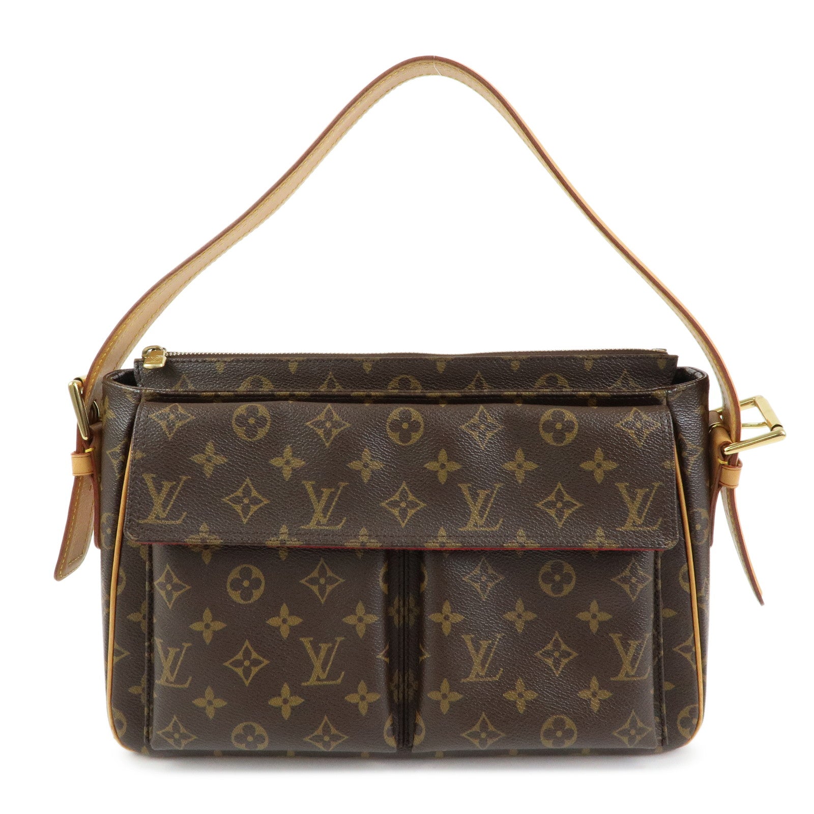 Louis Vuitton Monogram Viva Cite GM Shoulder Bag Brown M51163
