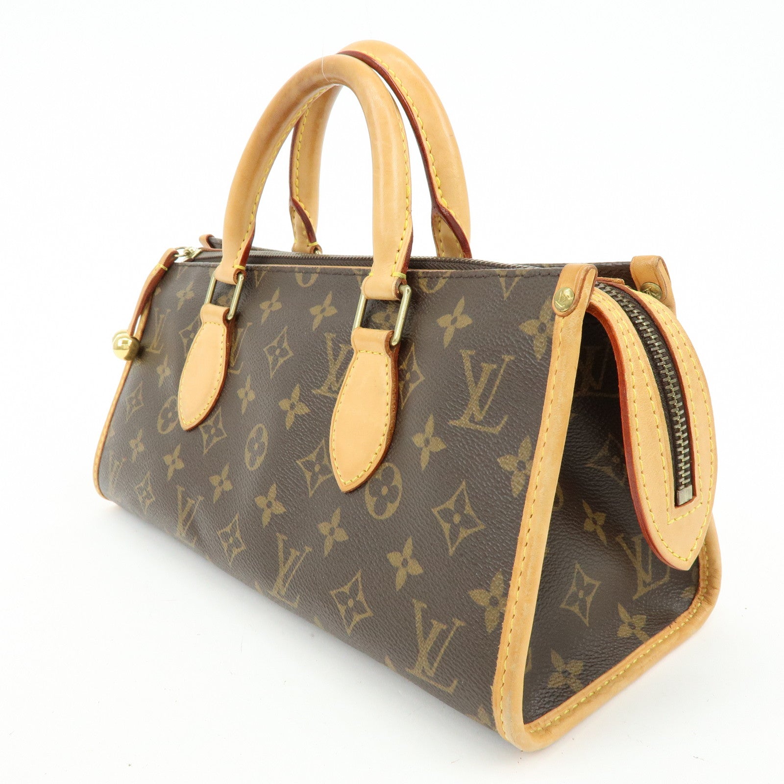 Louis Vuitton Monogram Canvas Popincourt Hand Bag Brown M40009