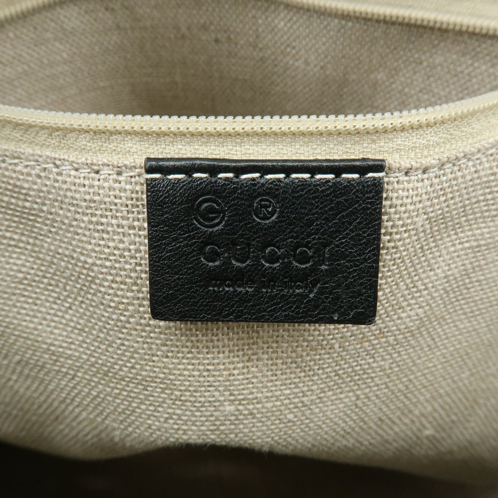 GUCCI Micro Guccissima Leather 2WAY Hand Shoulder Bag Black 449663