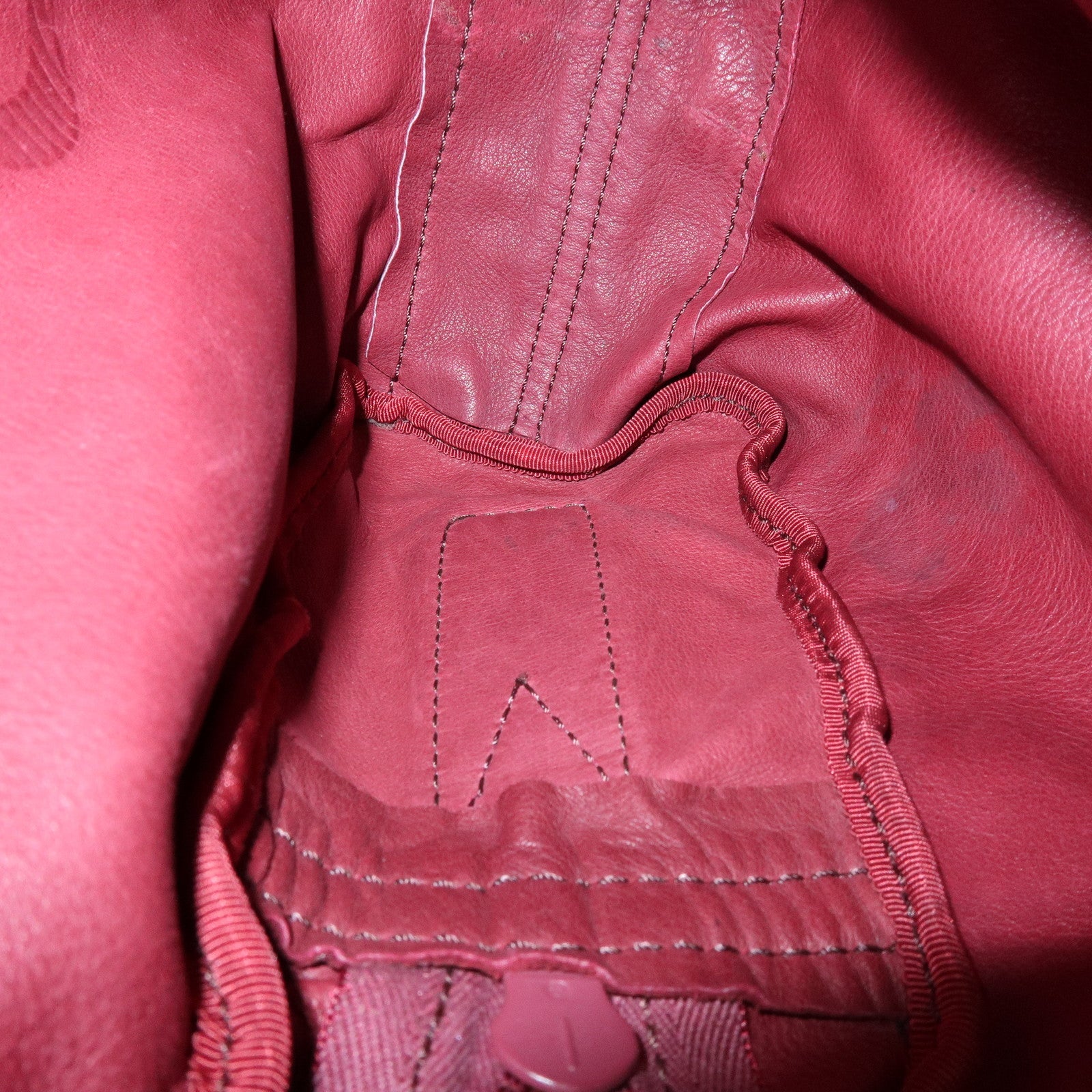 LOEWE Anagram Suede Shoulder Bag Crossbody Bag Bordeaux