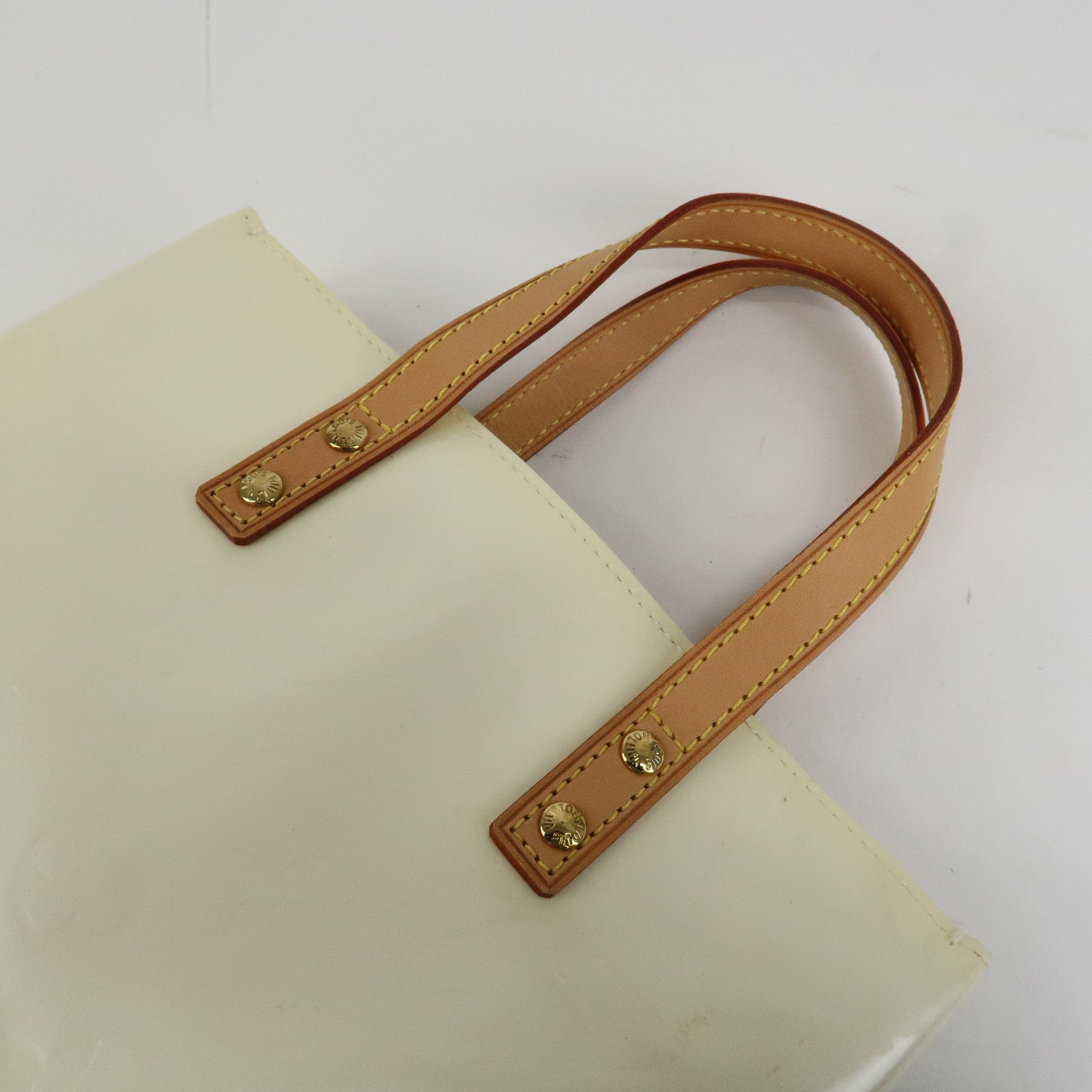 Louis Vuitton Monogram Vernis Leather Lead PM Tote Bag Perle M91336 Used
