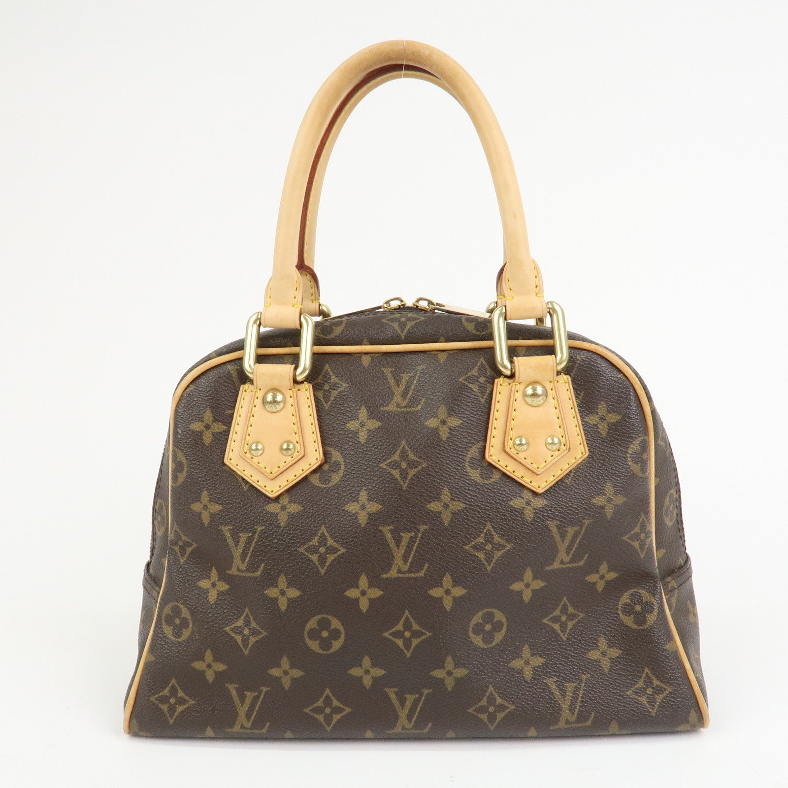 Louis Vuitton Monogram Manhattan PM Hand Bag Brown M40026