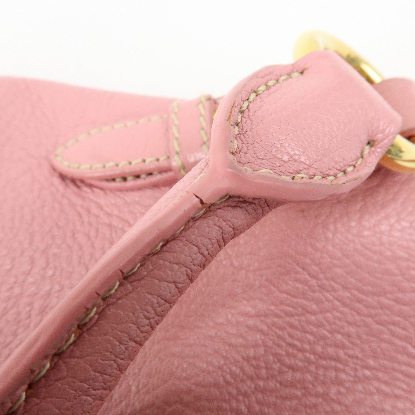 MIU MIU Madras Leather 2Way Shoulder Bag Hand Bag Pink RN0886