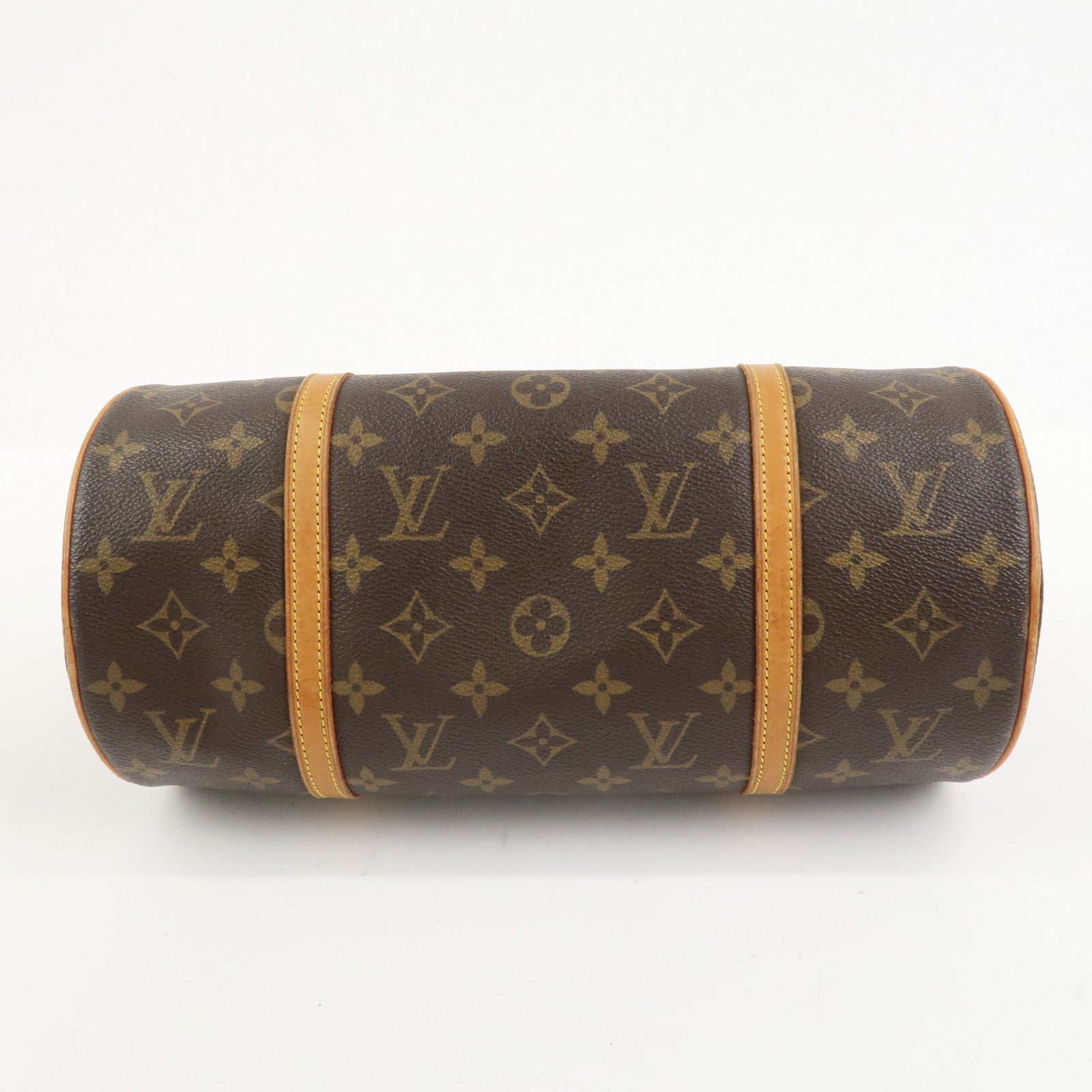 Louis Vuitton Monogram Papillon 30 Hand Bag Brown M51385
