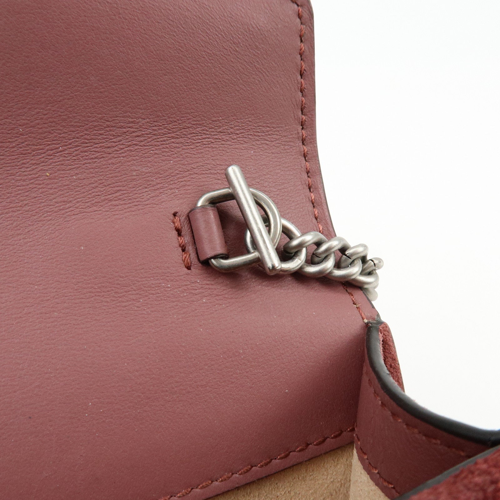 GUCCI Dionysus GG Supreme Suede Super Mini Chain Shoulder Bag
