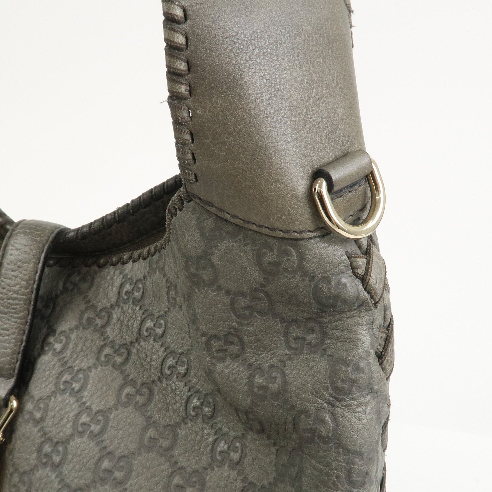 GUCCI Bamboo Guccissima Leather 2Way Bag Hand Shoulder Bag 218491