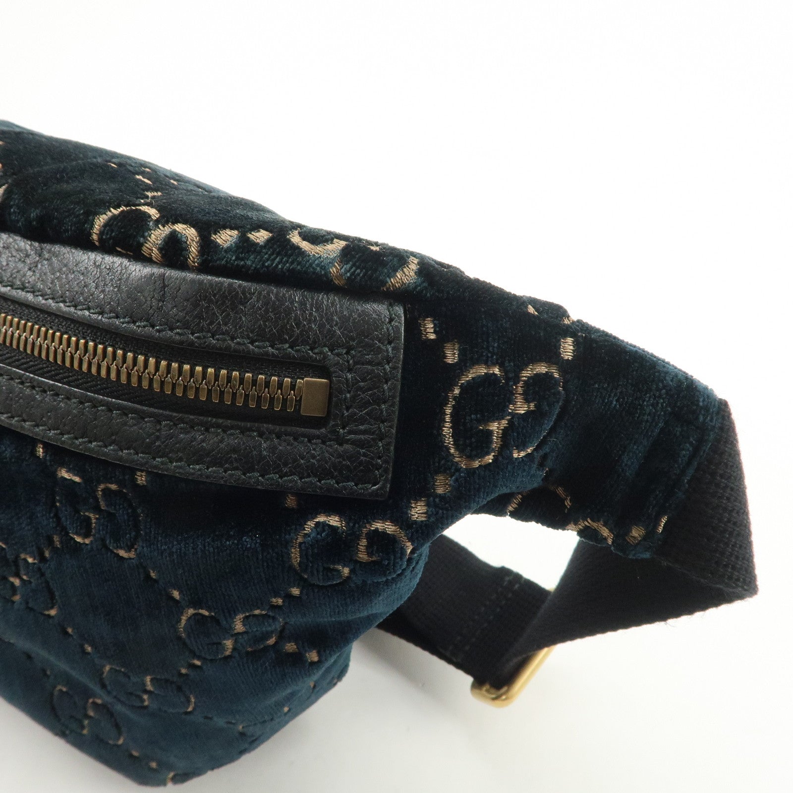 GUCCI Ophidia GG Velvet Leather Waist Bag Crossbody Bag 574968