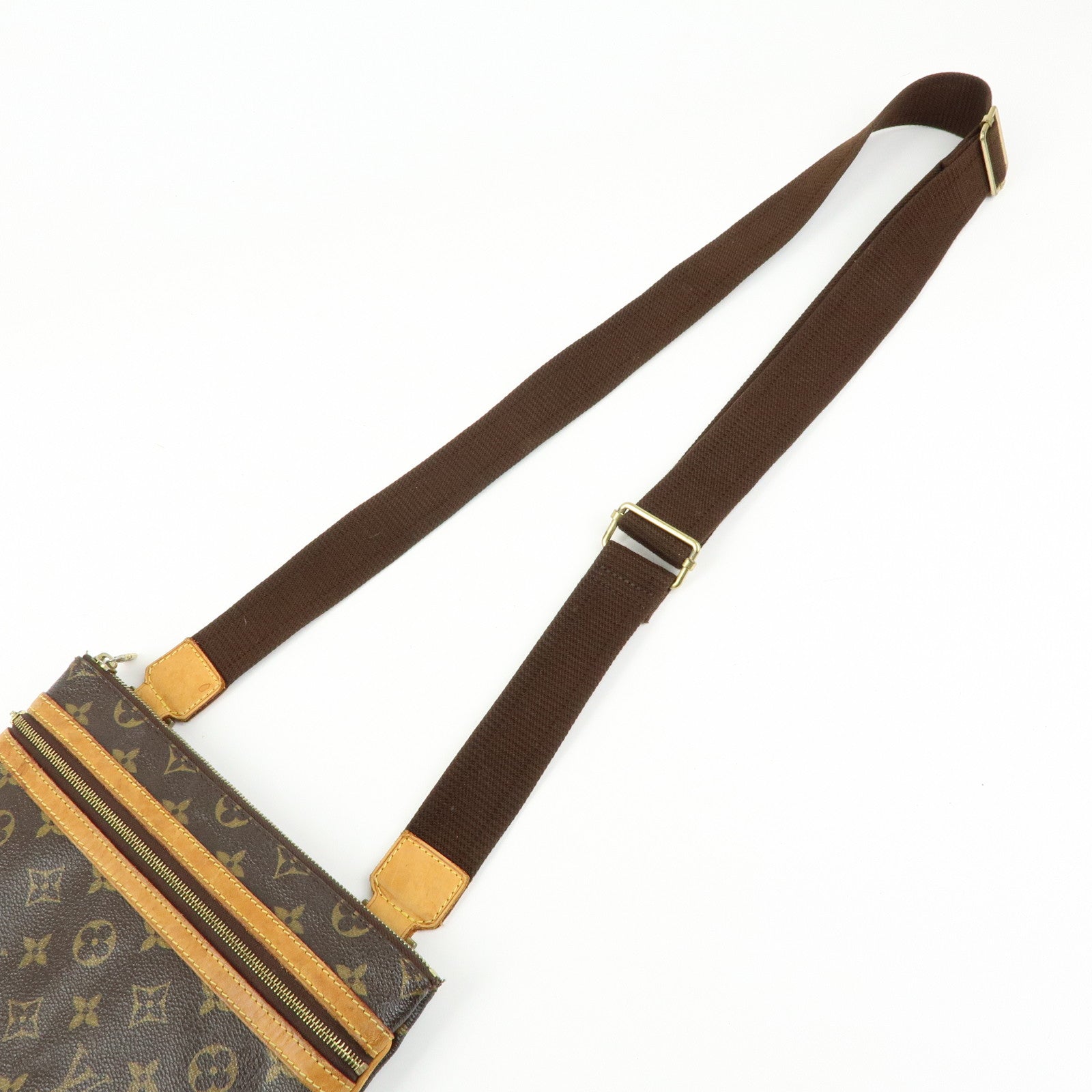 Louis Vuitton Monogram Pochette Bosphore Shoulder Bag Brown M40044