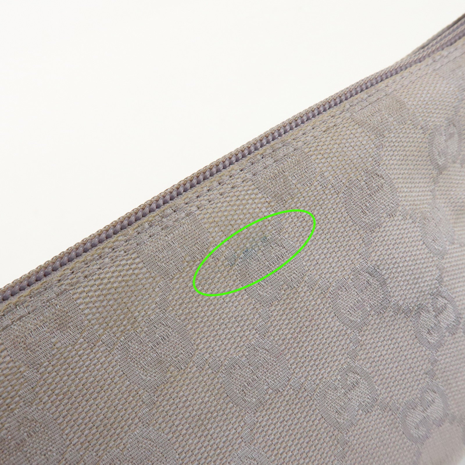 GUCCI Boat Bag GG Canvas Leather Hand Bag Pouch Light Purple 07198