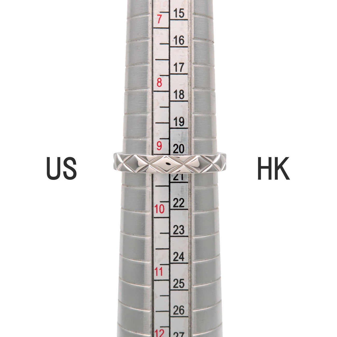 CHANEL Matelasse Ring #60 PT950 Platinum US 9-9.5 EU60 J2820