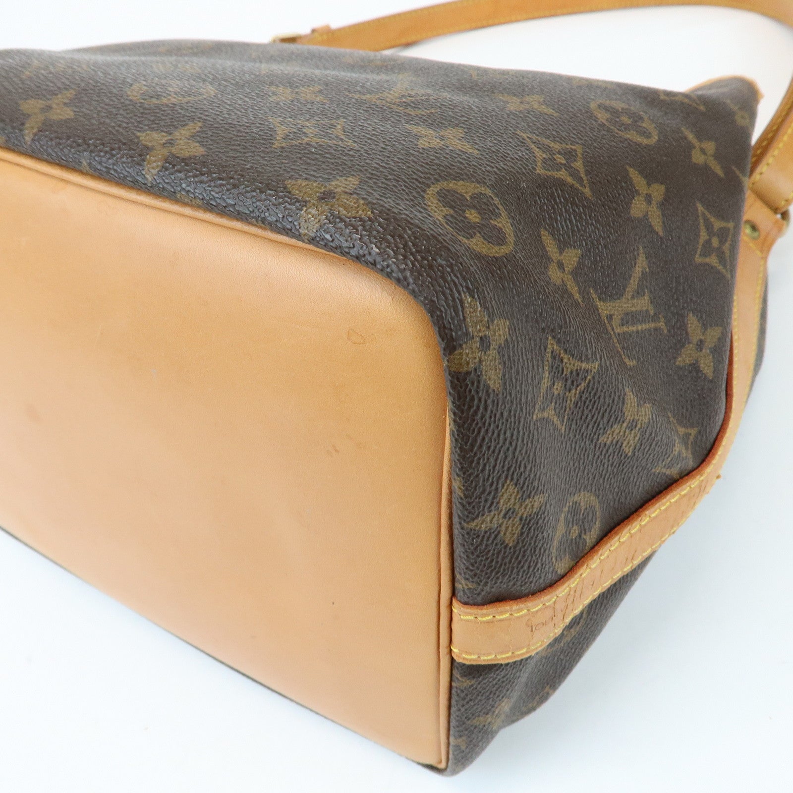 Louis Vuitton Monogram Canvas Petit Noe Shoulder Bag Brown M42226