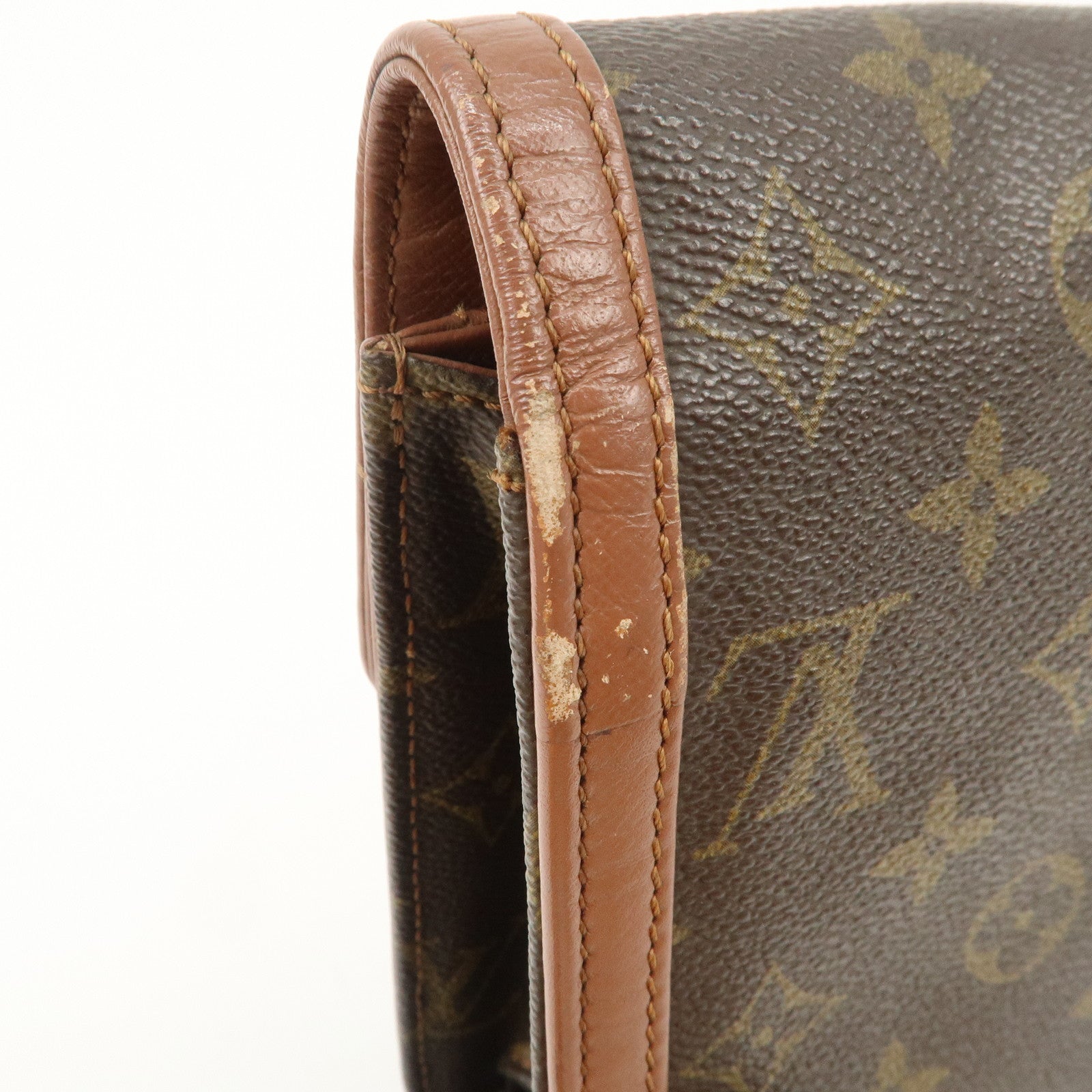 Louis Vuitton Monogram Pochette Damme PM Clutch Bag Brown M51812