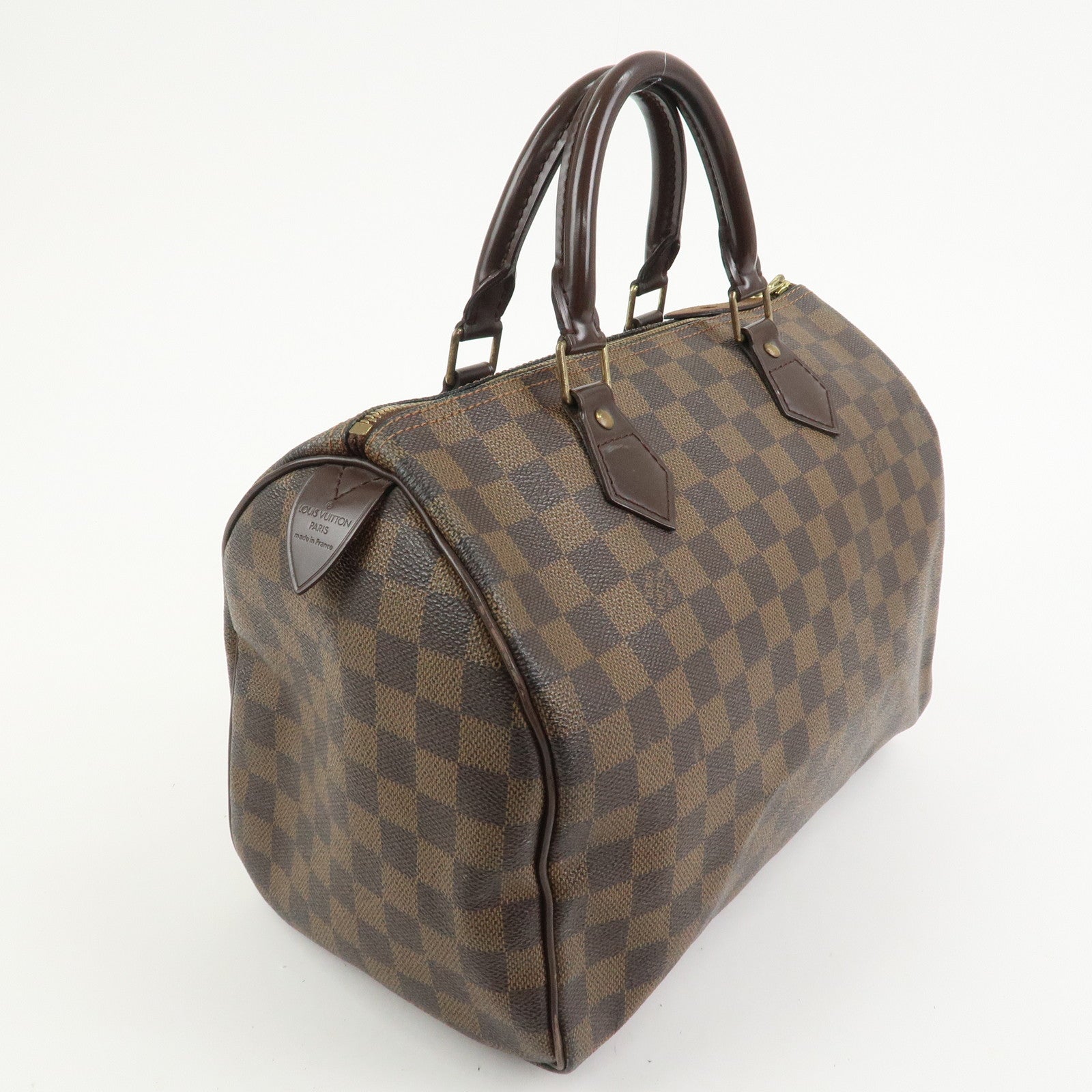 Louis Vuitton Damier Ebene Speedy 25 Hand Bag Boston Bag N41532