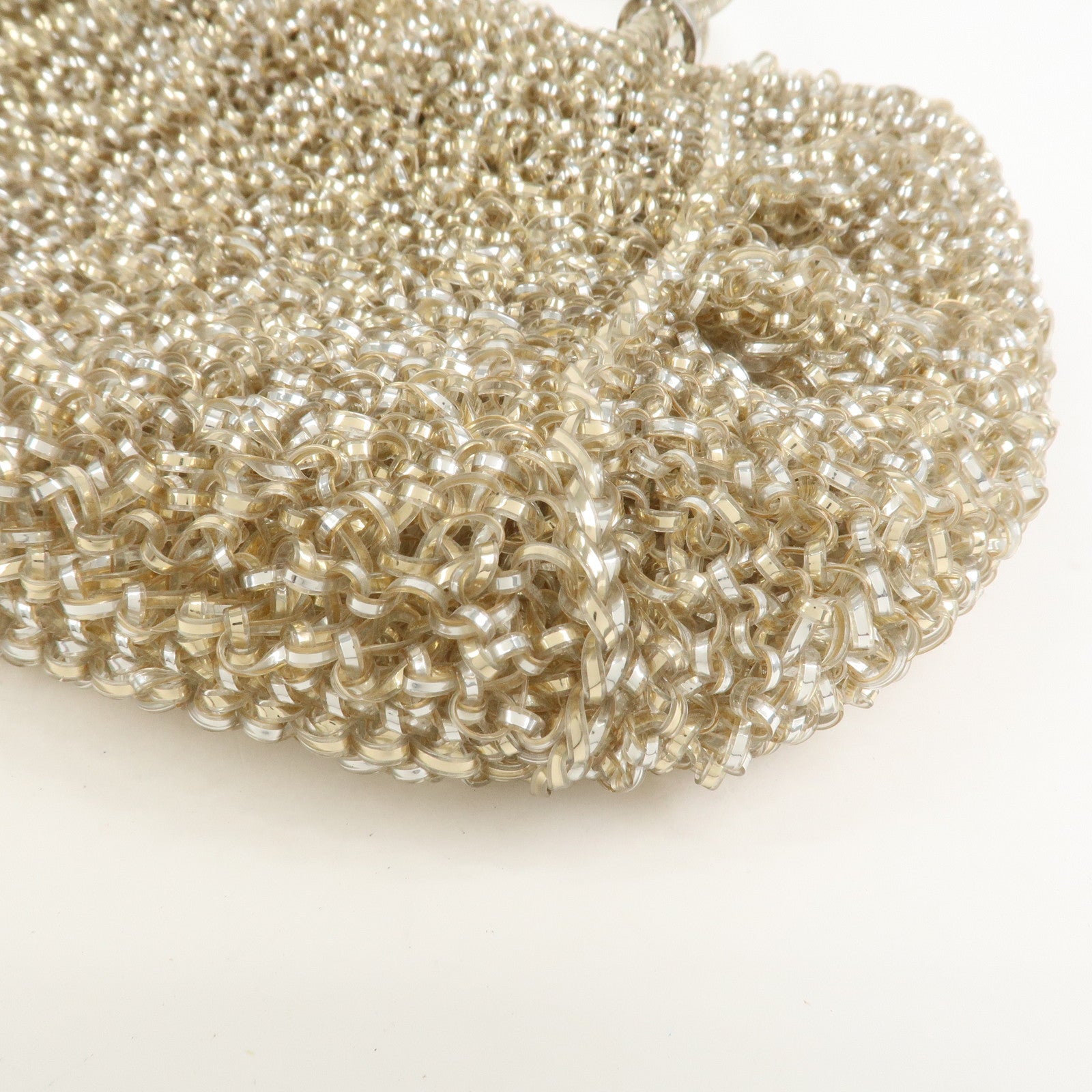ANTEPRIMA Wire Bag PVC Hand Bag Shoulder Bag Gold