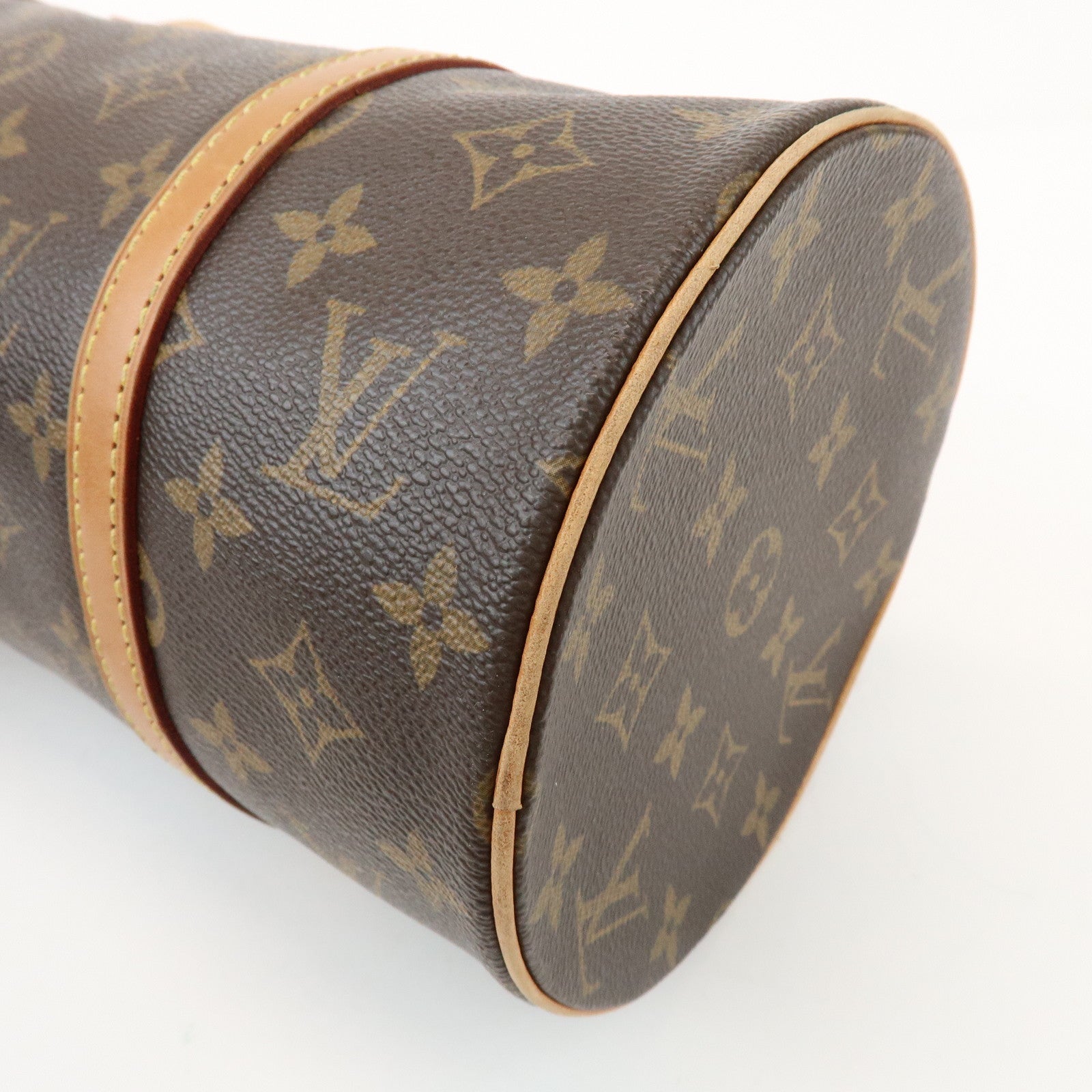 Louis Vuitton Monogram Papillon 30 Hand Bag Brown M51385