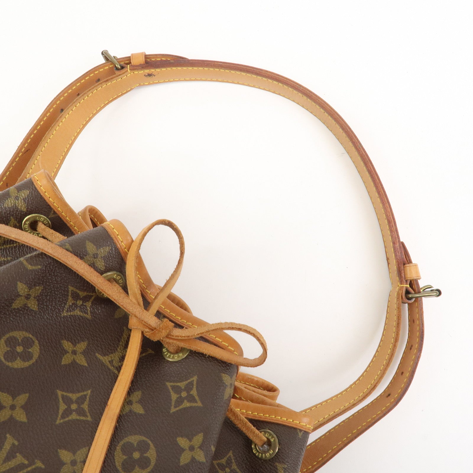 Louis Vuitton Monogram Petit Noe Shoulder Bag Brown M42226