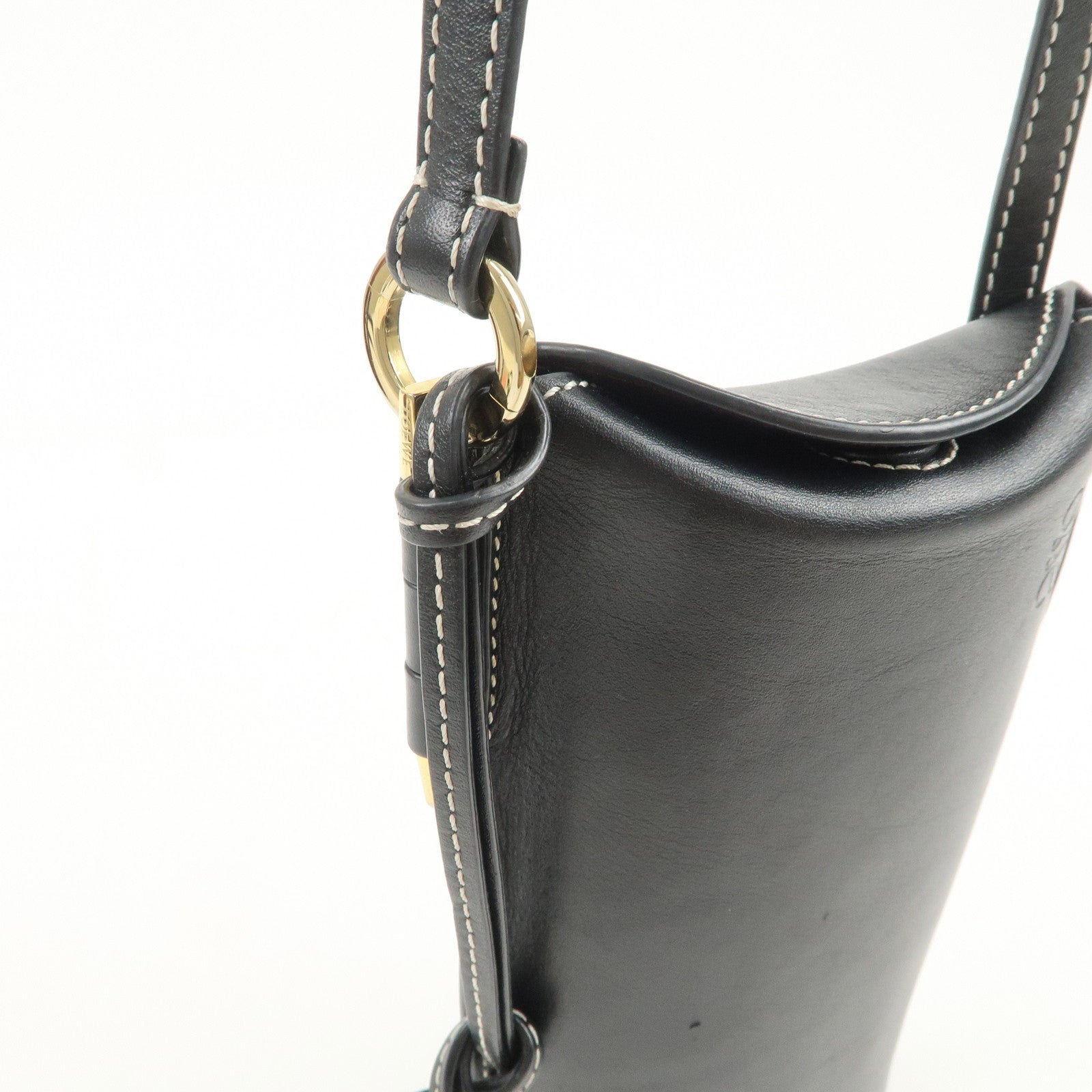 LOEWE Gate Pocket Shoulder Bag Crossbody Bag Black
