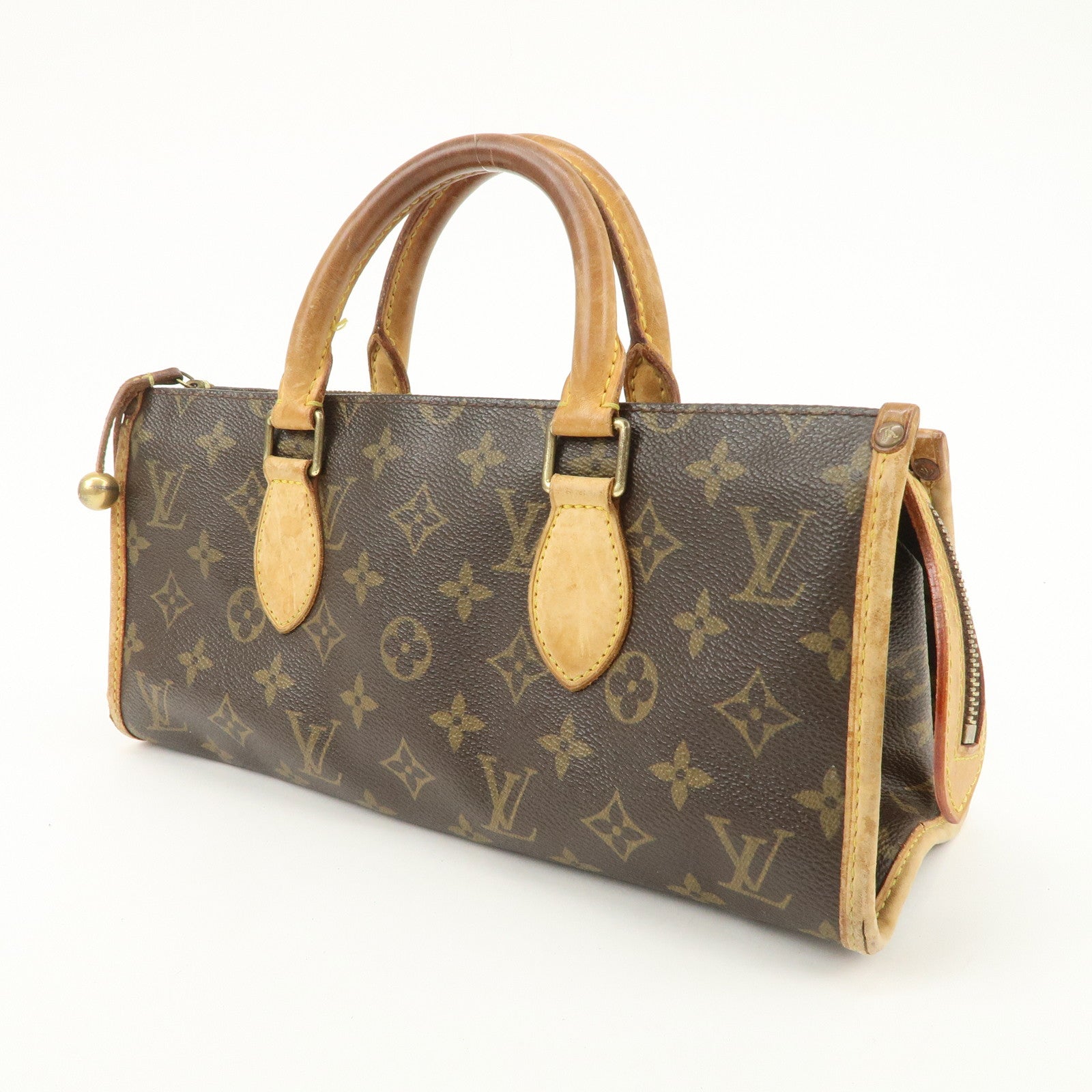 Louis Vuitton Monogram Popincourt Hand Bag Brown M40009 Used