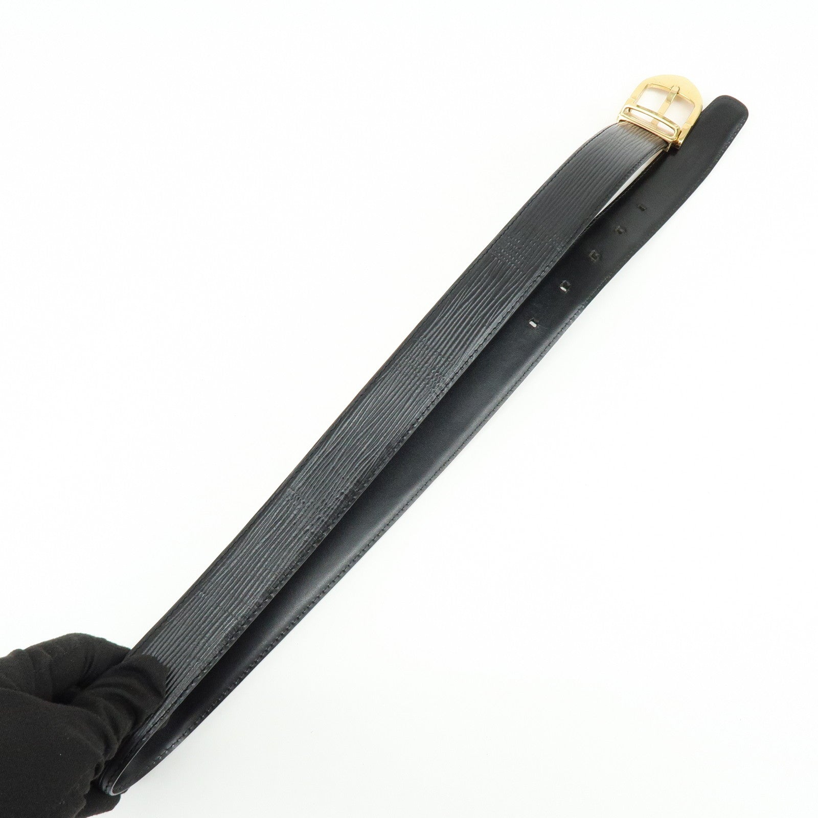 Louis Vuitton Epi Leather Ceinture Classic Belt Noir M6832