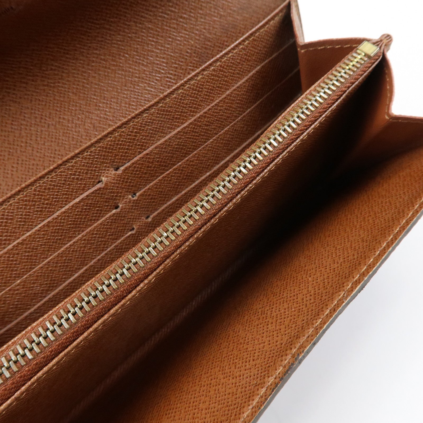 Louis Vuitton Monogram Portefeuille Sarah Long Wallet Brown M61734