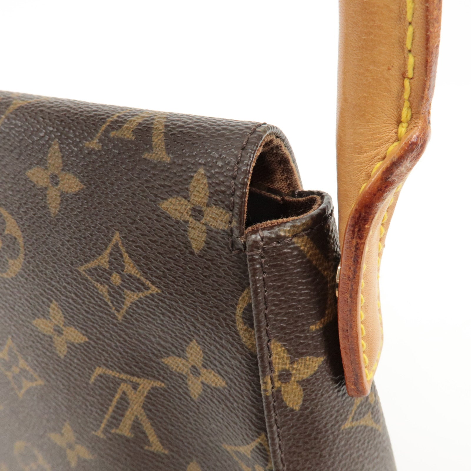 Louis Vuitton Monogram Mini Looping Shoulder Bag Brown M51147 Used