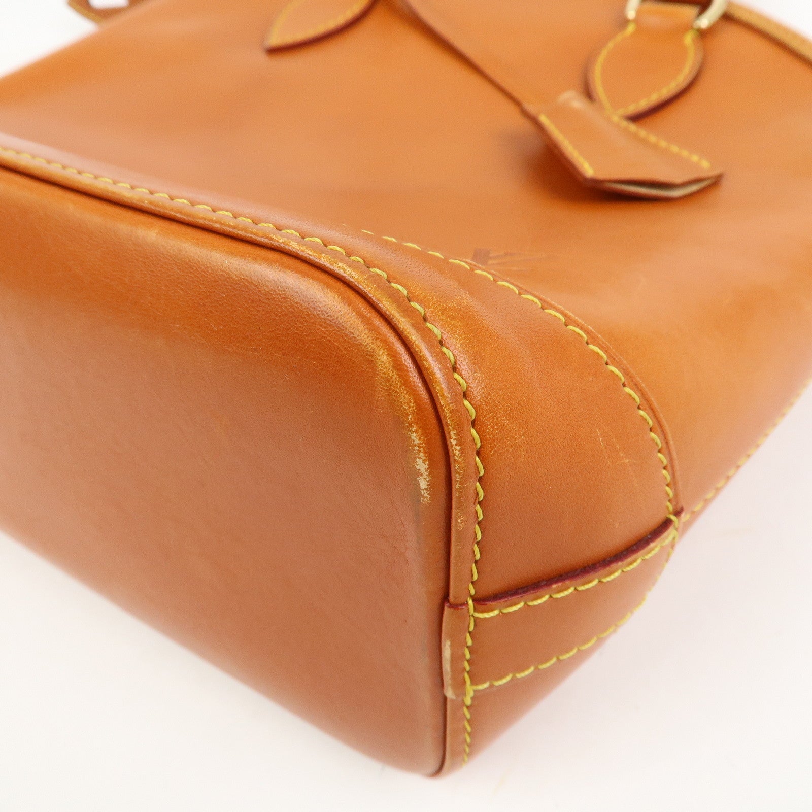 Louis Vuitton Lockit Nomade Leather Hand Bag Caramel Brown M85388