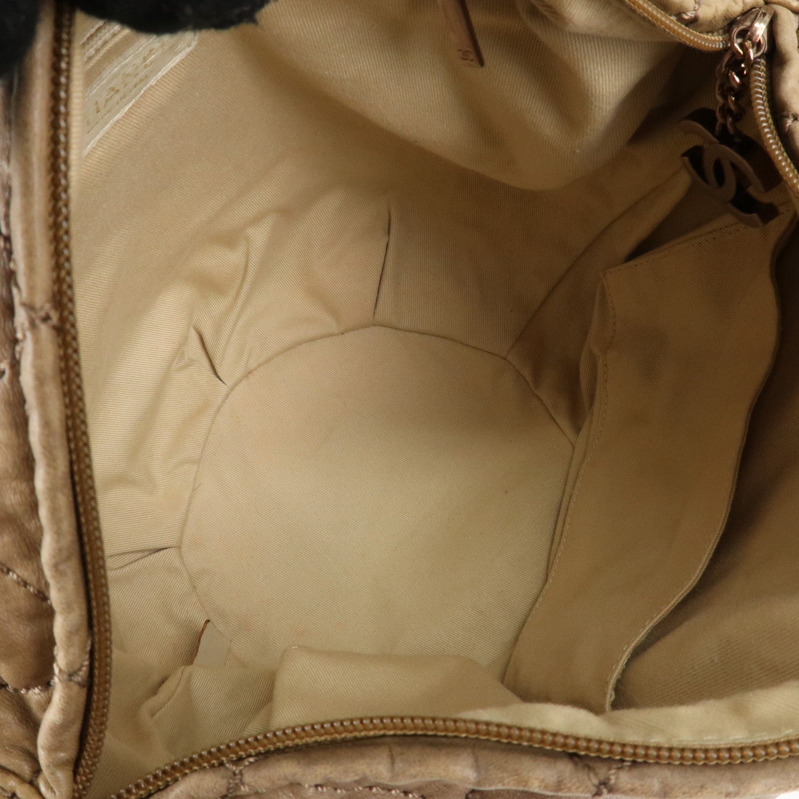 CHANEL Wild Stitch Leather Shoulder Bag Hand Bag Brown Used