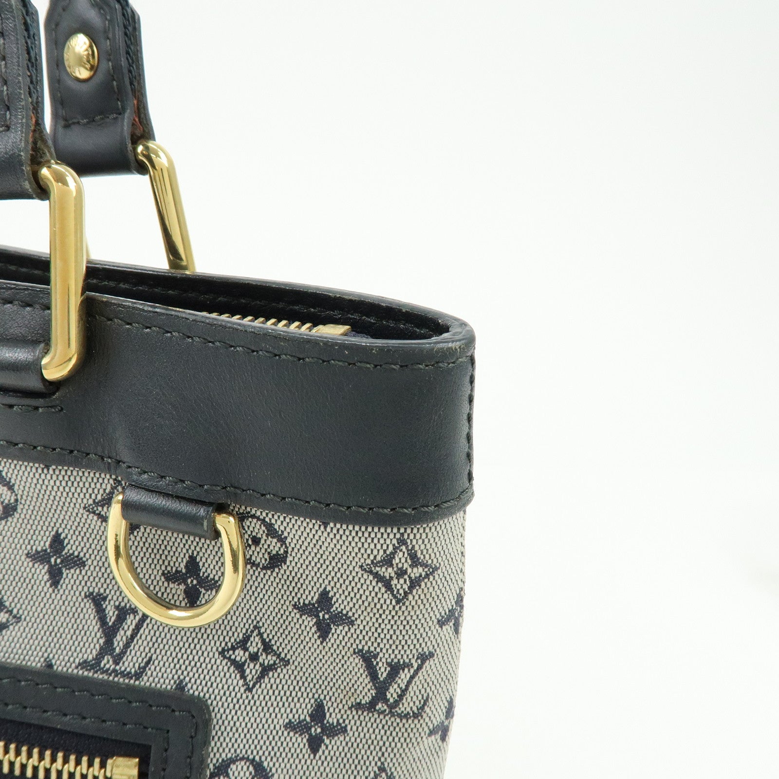 Louis Vuitton Monogram Mini Lucille PM Hand Bag Blue M92676